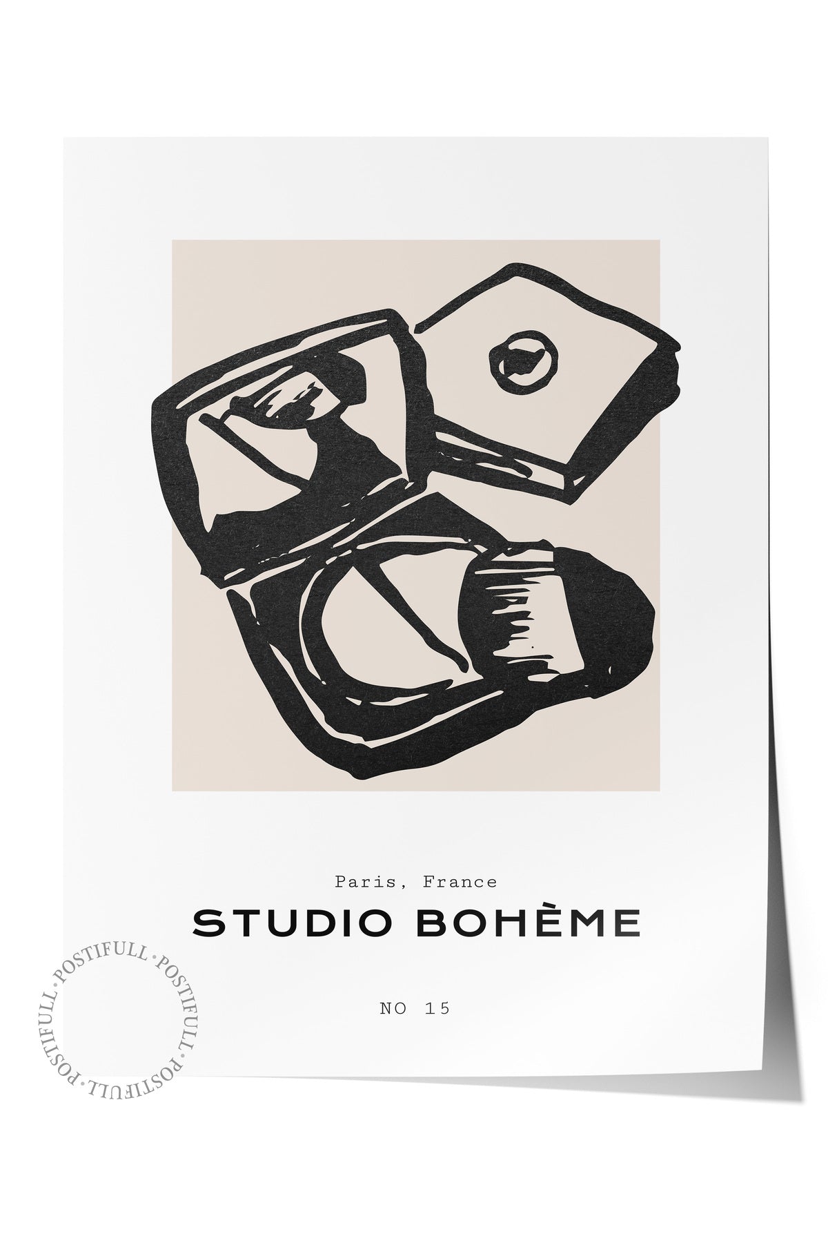 Soft Boho Çerçevesiz Duvar Posteri, İskandinav Temalı Poster - Salon, Mutfak ve Yatak Odası Dekoru