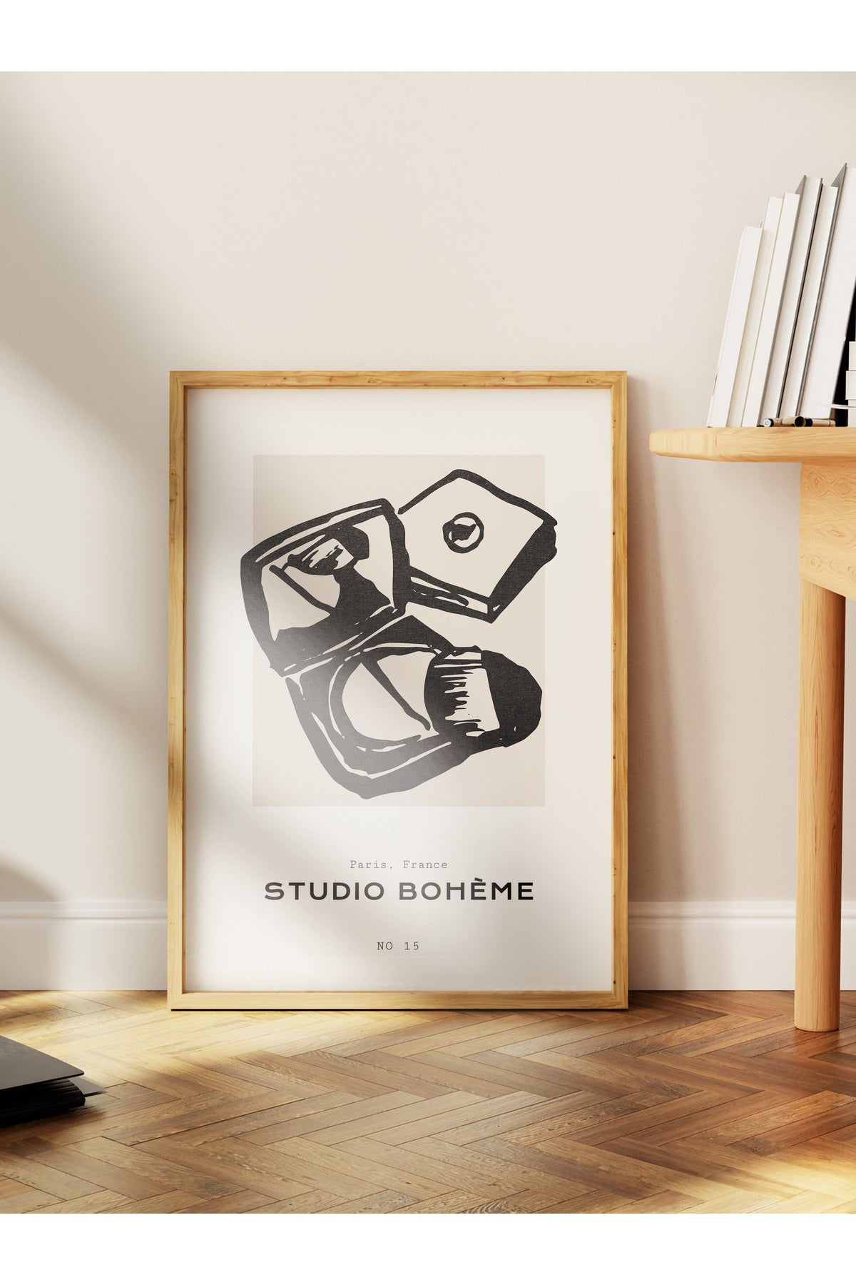 Soft Boho Çerçevesiz Duvar Posteri, İskandinav Temalı Poster - Salon, Mutfak ve Yatak Odası Dekoru