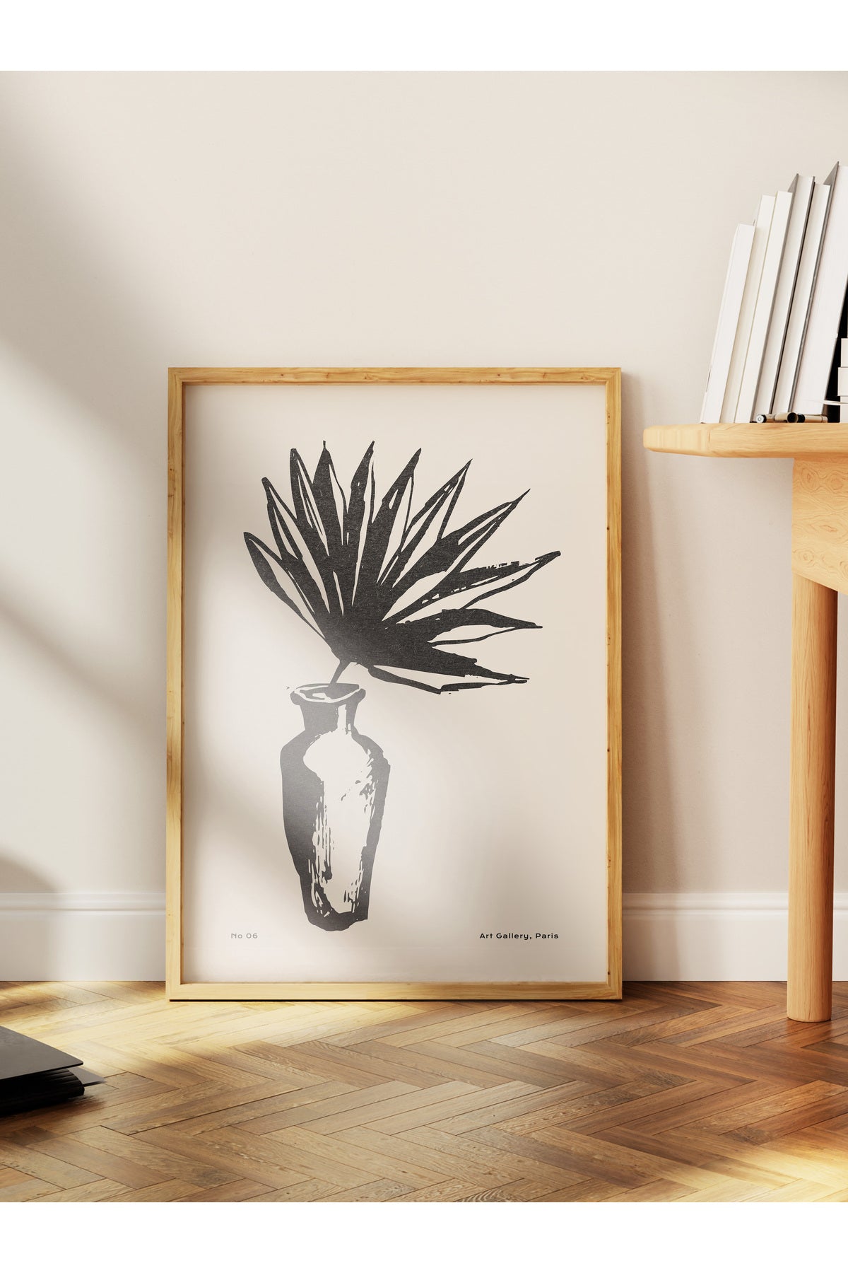 Soft Boho Çerçevesiz Duvar Posteri, İskandinav Temalı Poster - Salon, Mutfak ve Yatak Odası Dekoru