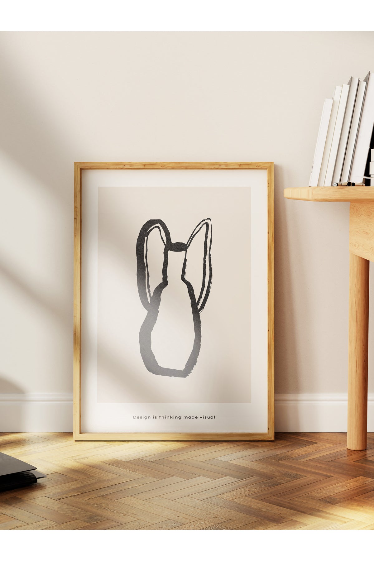 Soft Boho Çerçevesiz Duvar Posteri, İskandinav Temalı Poster - Salon, Mutfak ve Yatak Odası Dekoru