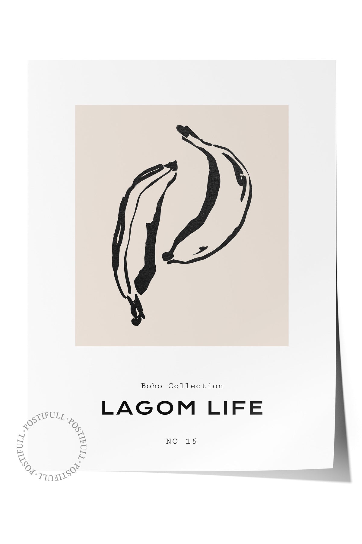 Soft Boho Çerçevesiz Duvar Posteri, İskandinav Temalı Poster - Salon, Mutfak ve Yatak Odası Dekoru