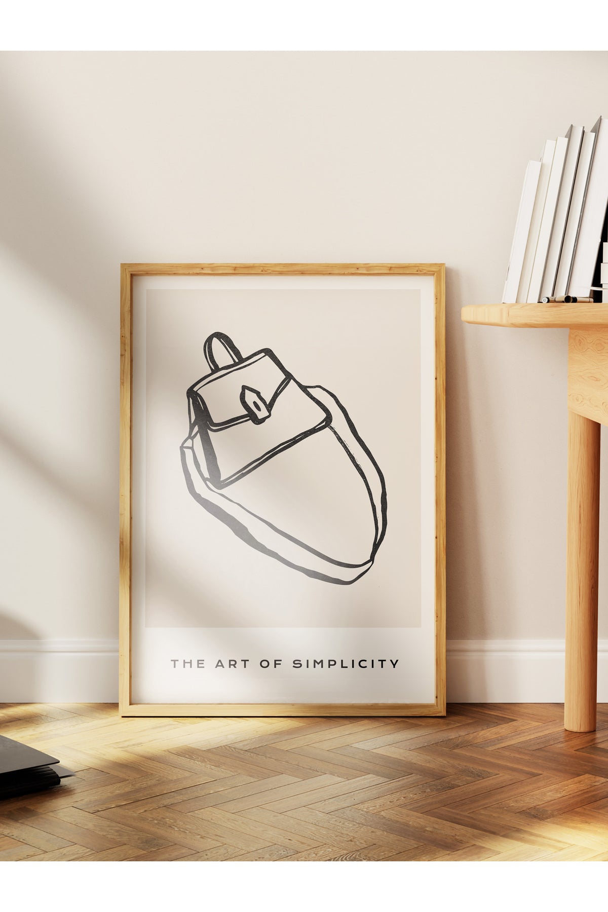 Soft Boho Çerçevesiz Duvar Posteri, İskandinav Temalı Poster - Salon, Mutfak ve Yatak Odası Dekoru