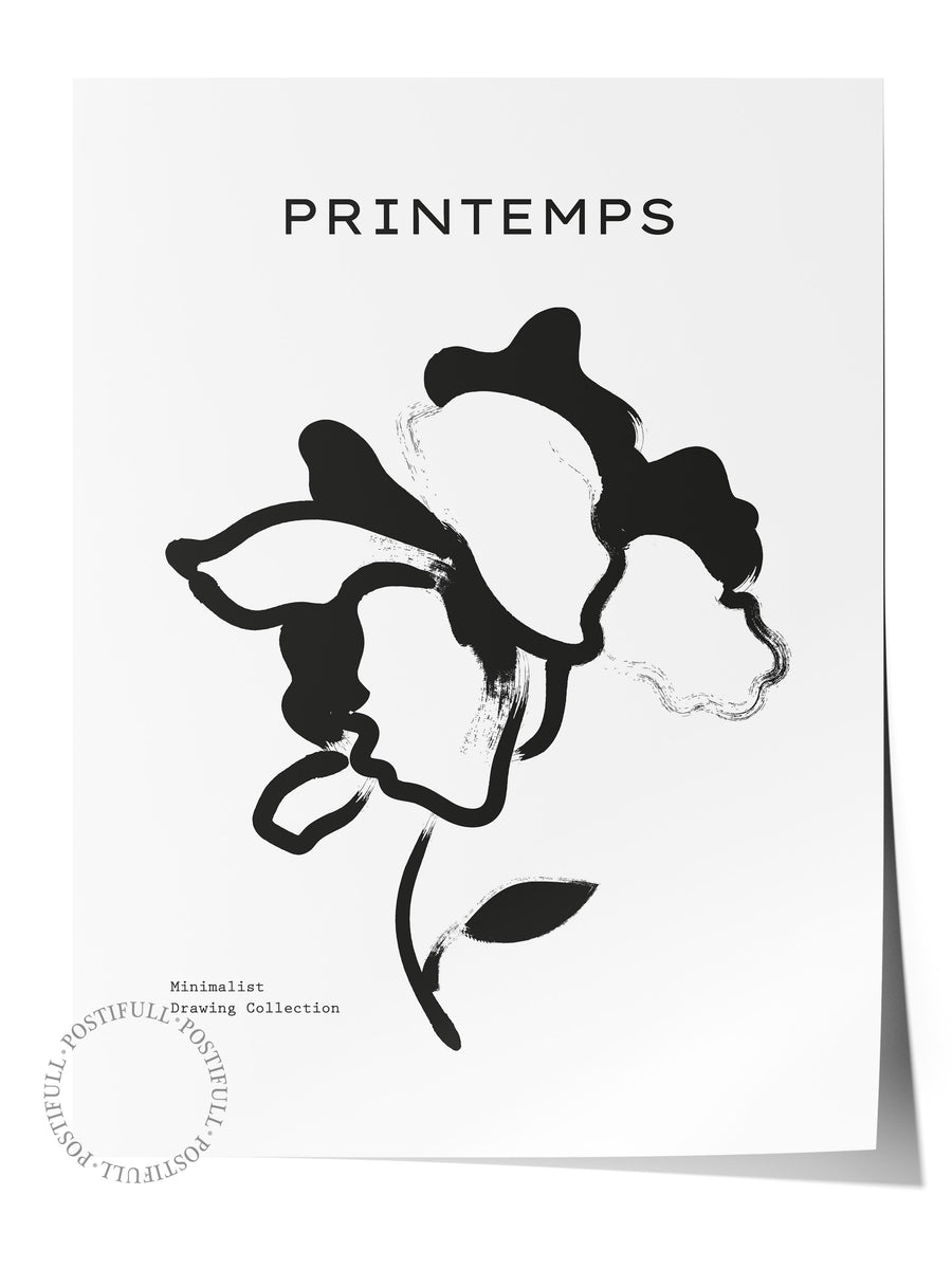 Farklı Tonlarda PRINTEMPS Bohem & Boho Çerçevesiz Poster