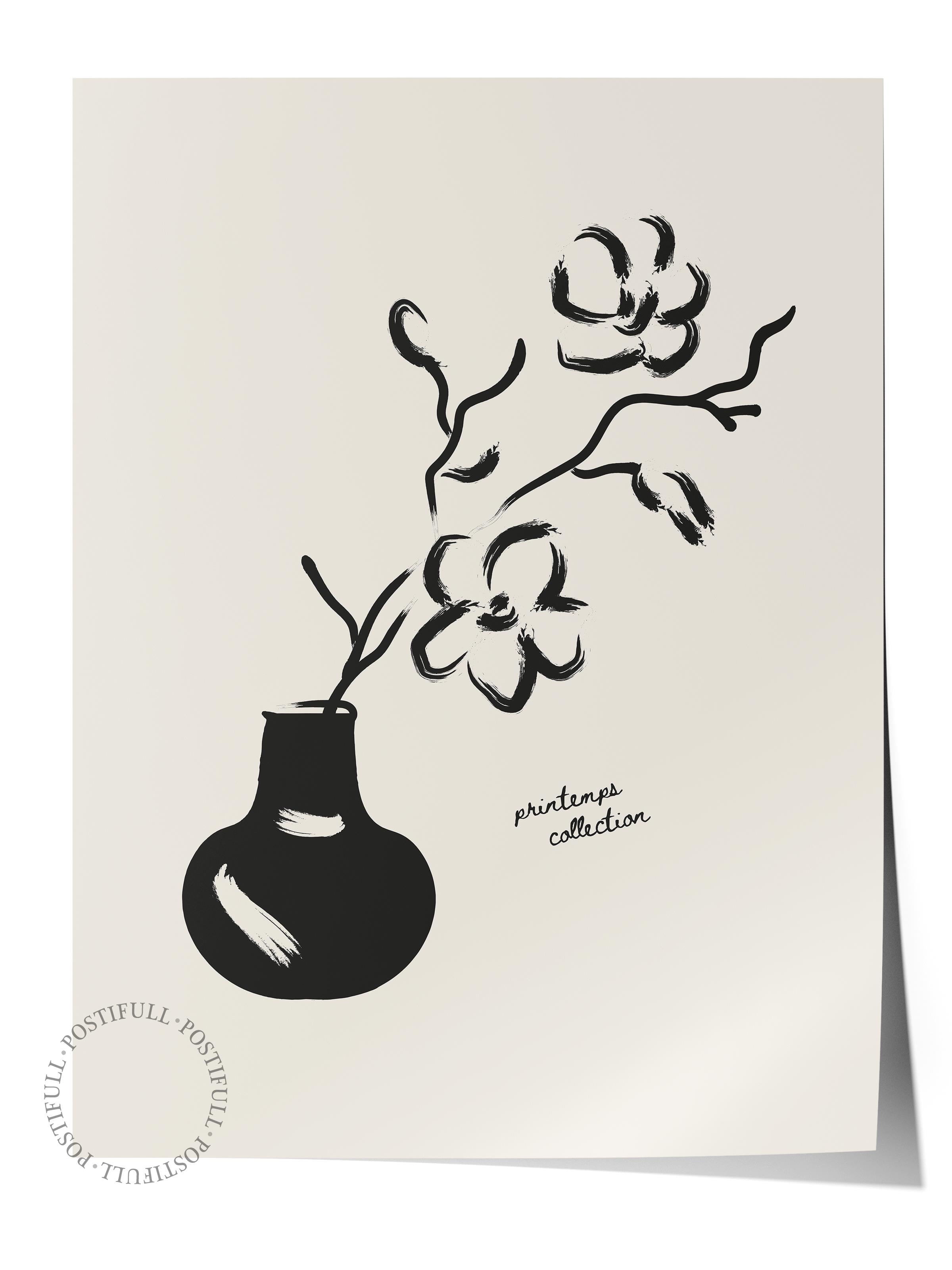 Soft Boho Çerçevesiz Duvar Posteri, İskandinav Temalı Poster - Salon, Mutfak ve Yatak Odası Dekoru