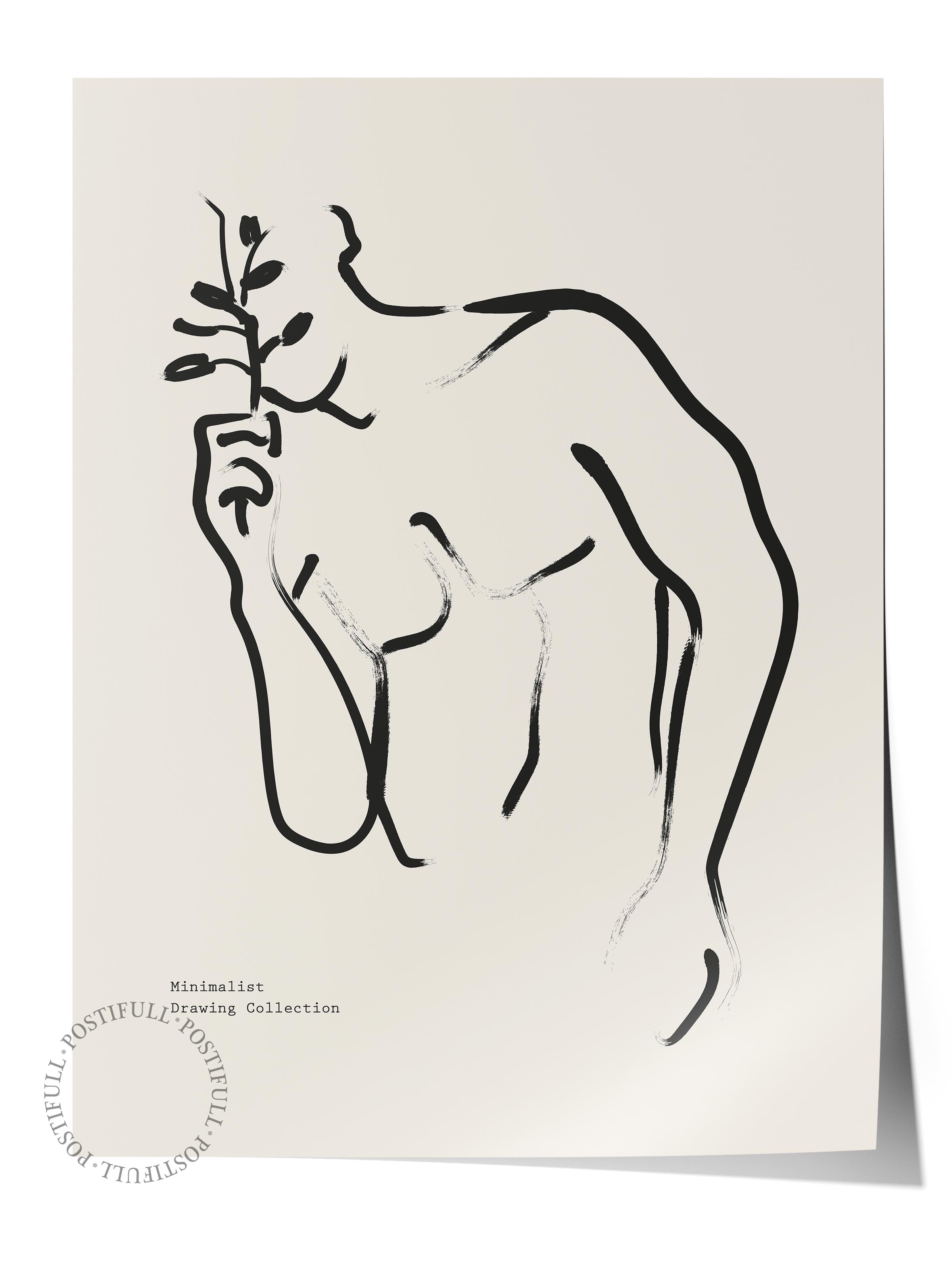 Soft Boho Çerçevesiz Duvar Posteri, İskandinav Temalı Poster - Salon, Mutfak ve Yatak Odası Dekoru
