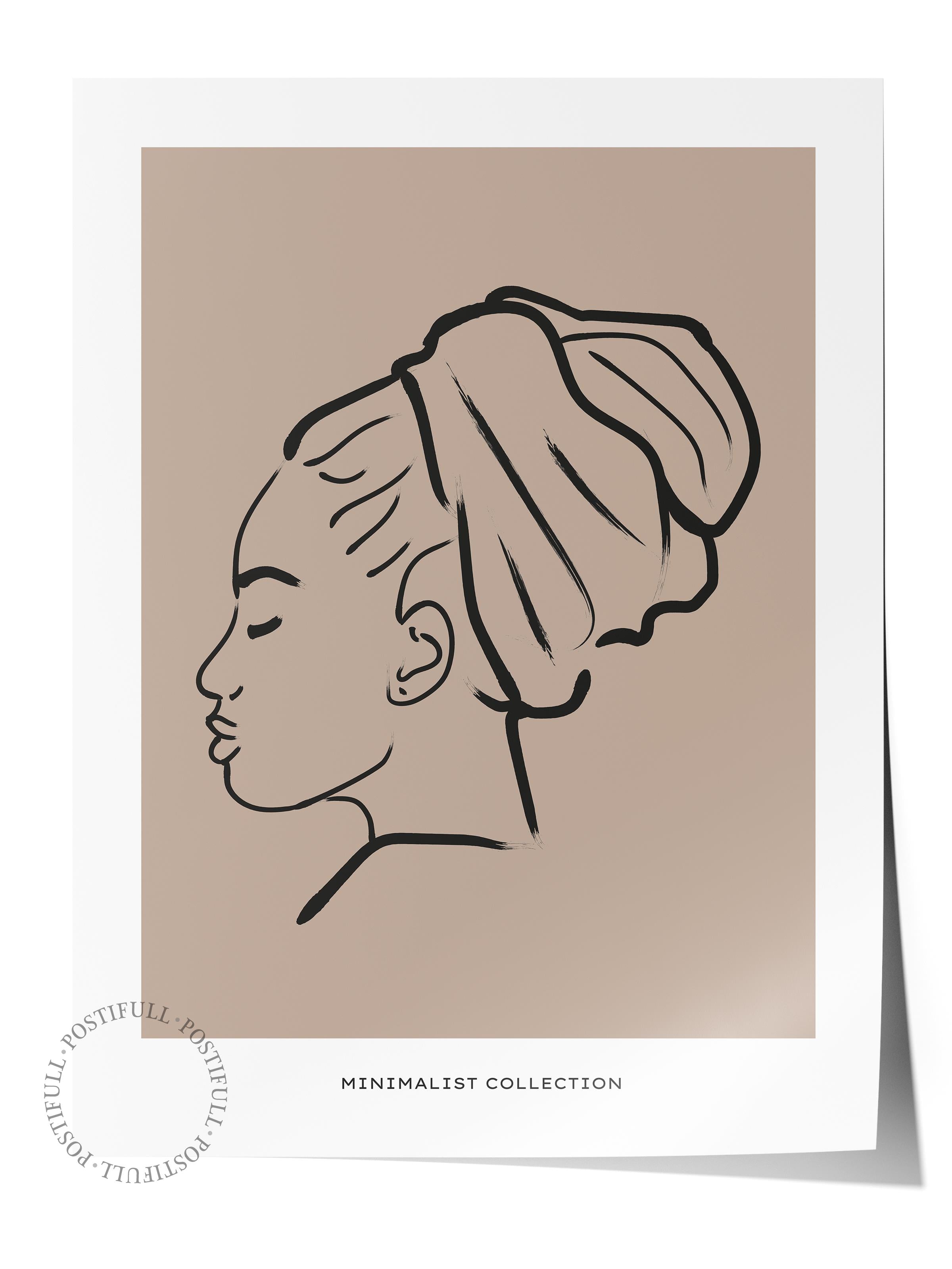 Soft Boho Çerçevesiz Duvar Posteri, İskandinav Temalı Poster - Salon, Mutfak ve Yatak Odası Dekoru