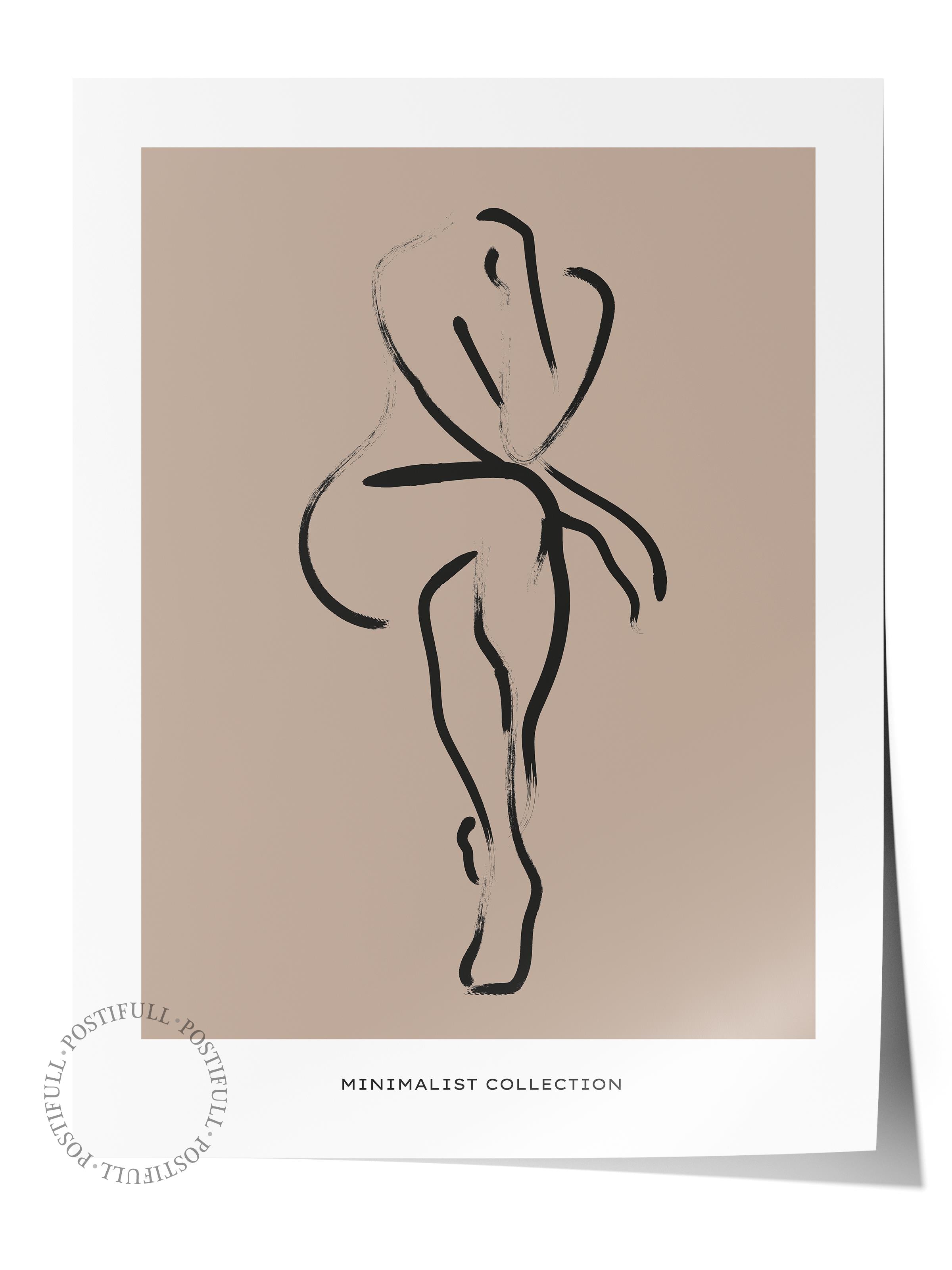 Soft Boho Çerçevesiz Duvar Posteri, İskandinav Temalı Poster - Salon, Mutfak ve Yatak Odası Dekoru