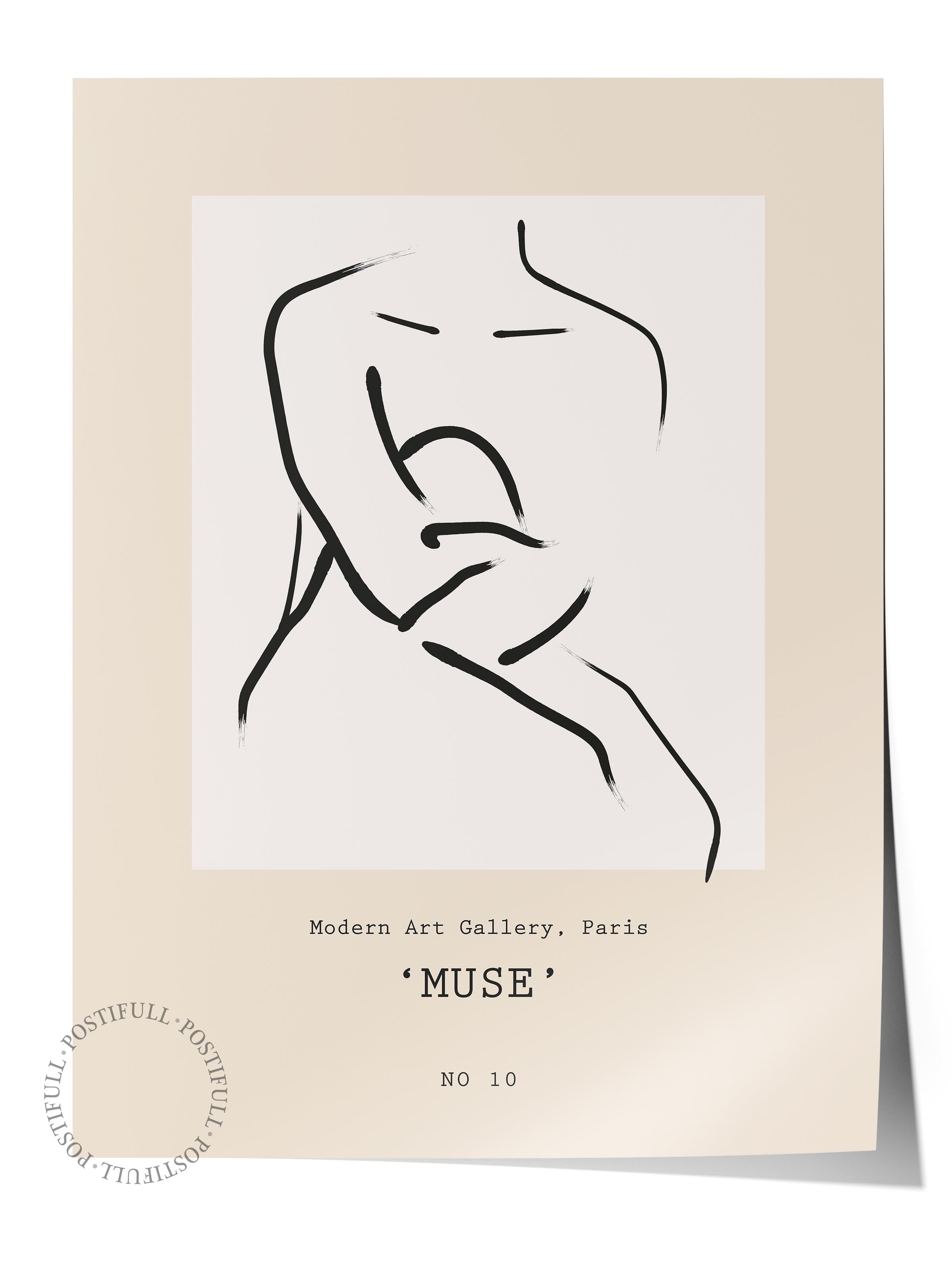 Soft Boho Çerçevesiz Duvar Posteri, İskandinav Temalı Poster - Salon, Mutfak ve Yatak Odası Dekoru