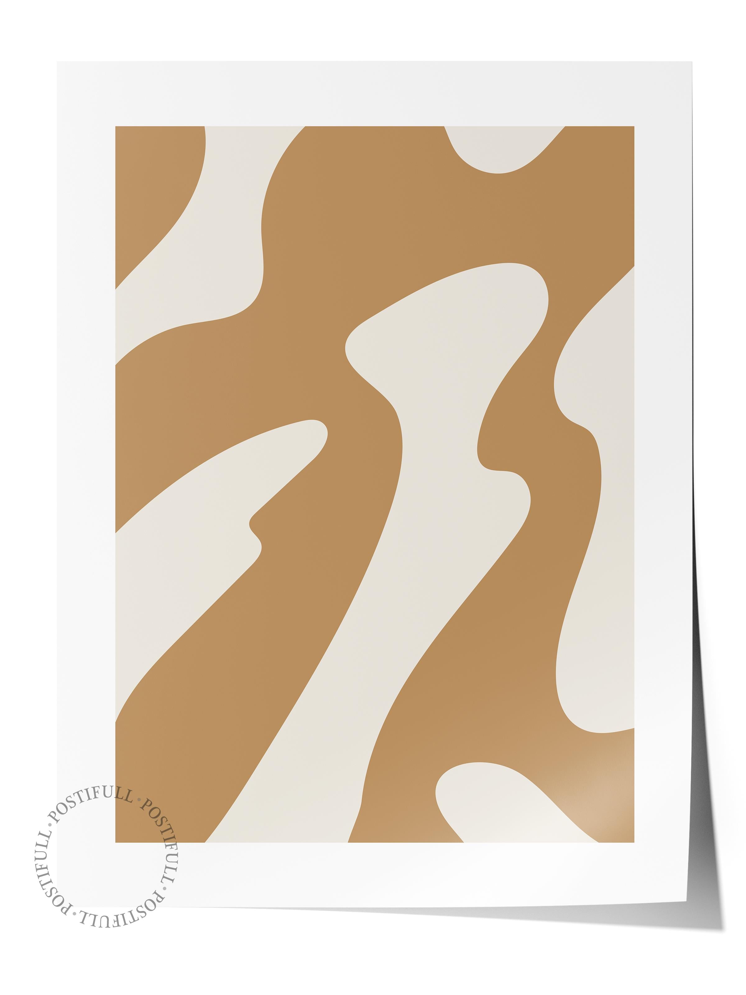 Soft Boho Çerçevesiz Duvar Posteri, İskandinav Temalı Poster - Salon, Mutfak ve Yatak Odası Dekoru