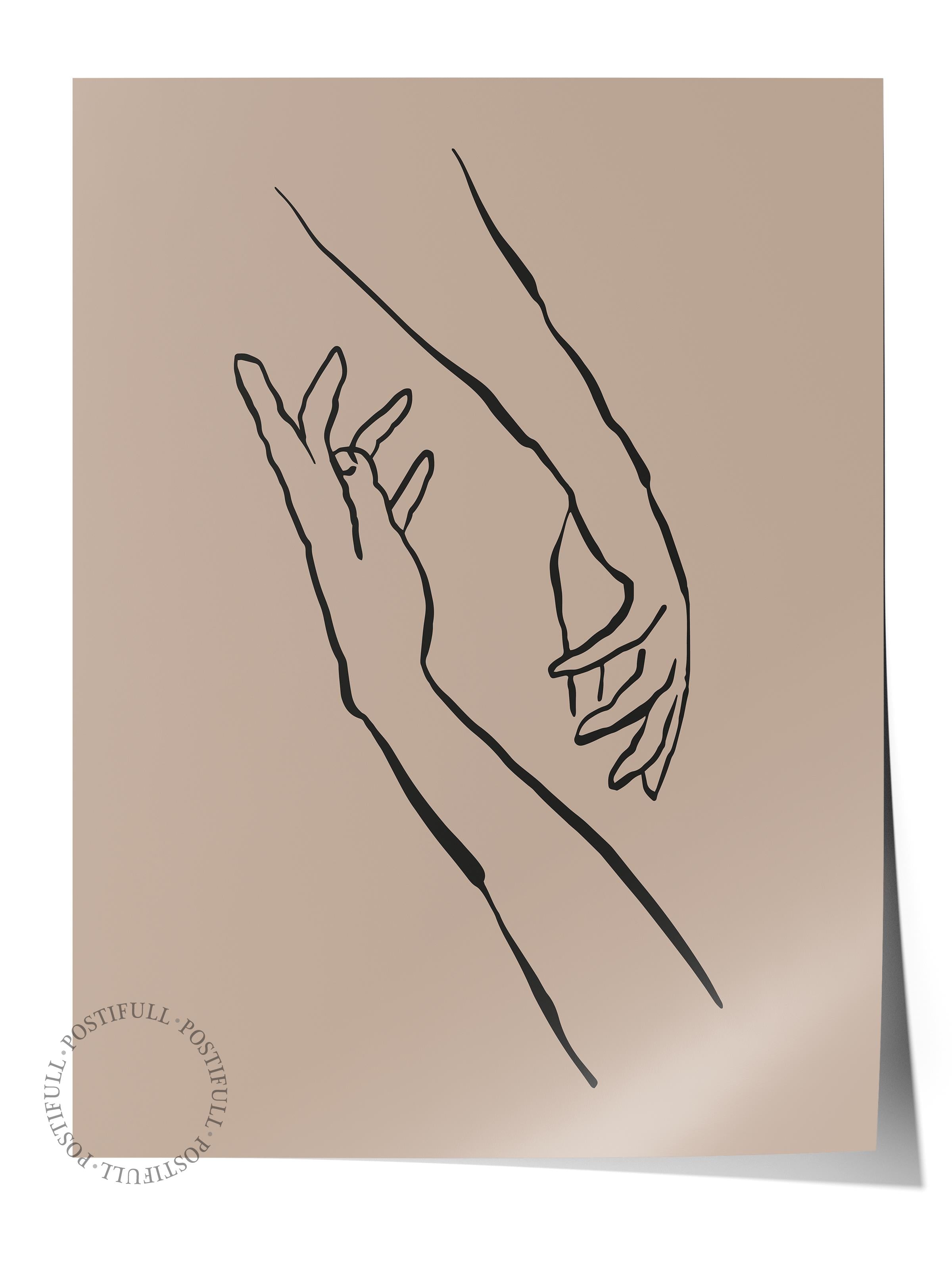 Soft Boho Çerçevesiz Duvar Posteri, İskandinav Temalı Poster - Salon, Mutfak ve Yatak Odası Dekoru