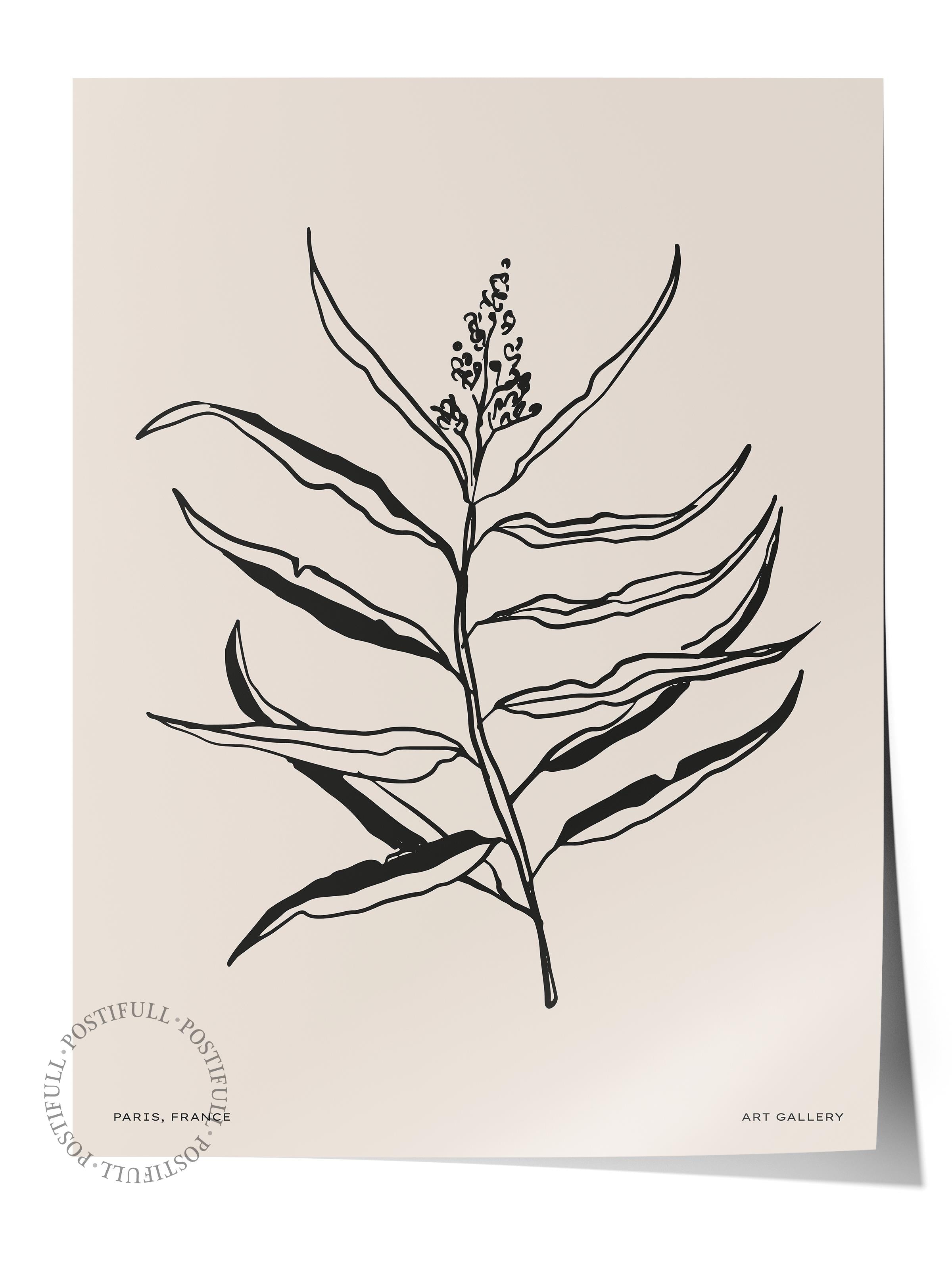 Soft Boho Çerçevesiz Duvar Posteri, İskandinav Temalı Poster - Salon, Mutfak ve Yatak Odası Dekoru