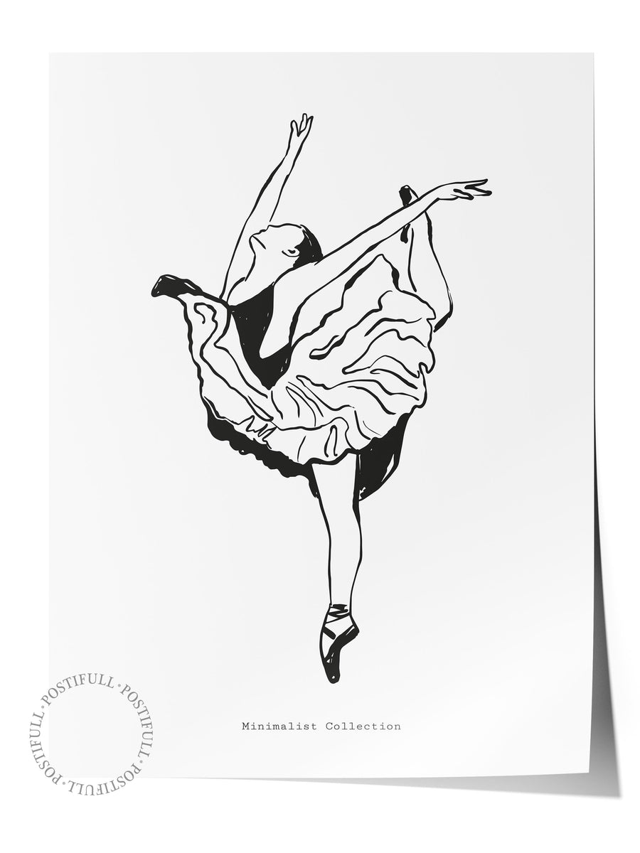 Balerin Bohem & Boho Çerçevesiz Poster