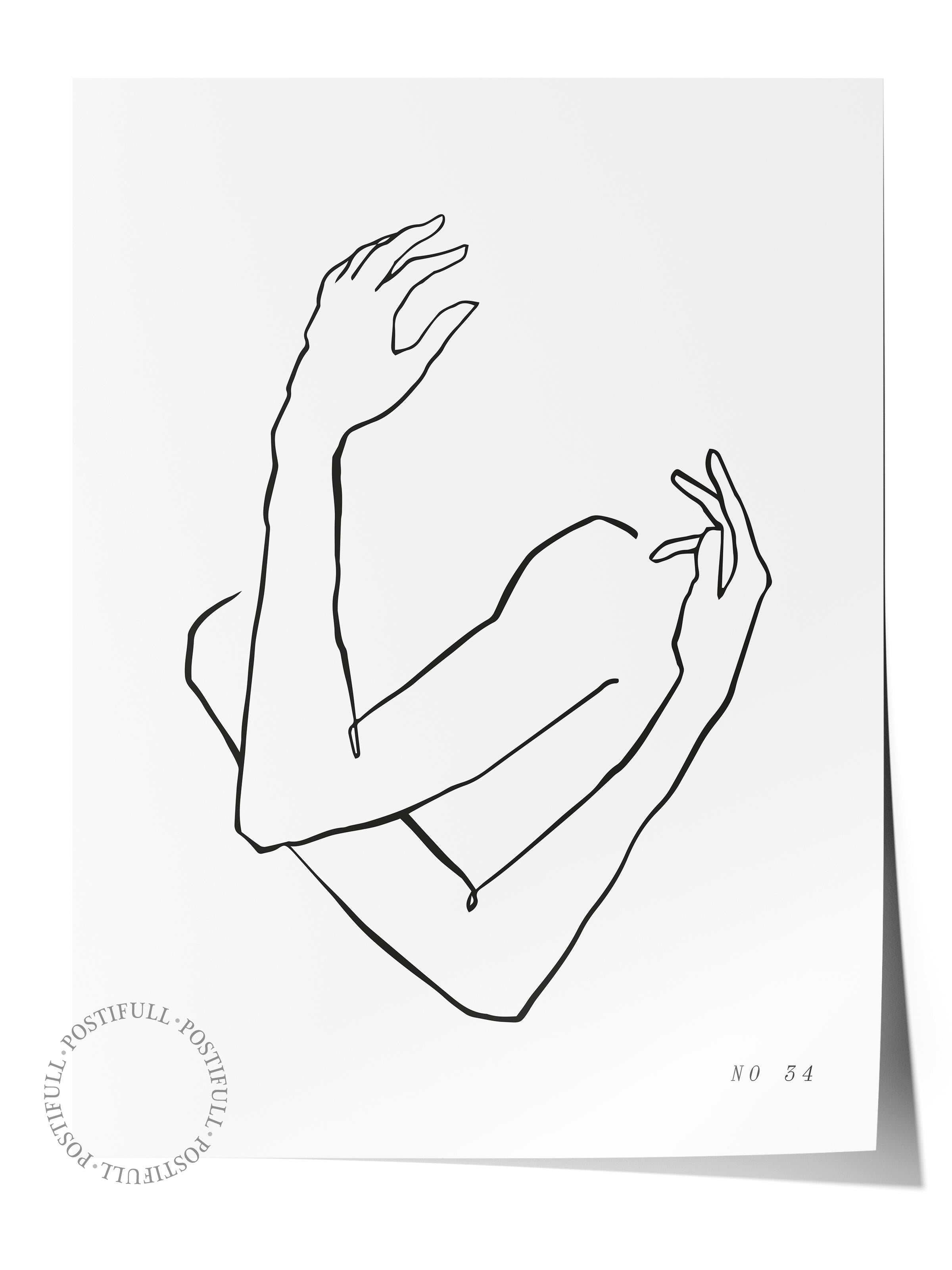 Soft Boho Çerçevesiz Duvar Posteri, İskandinav Temalı Poster - Salon, Mutfak ve Yatak Odası Dekoru