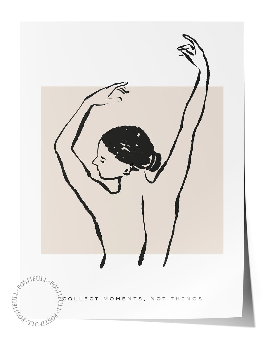 Collect Moments, Not Things Bohem & Boho Çerçevesiz Poster