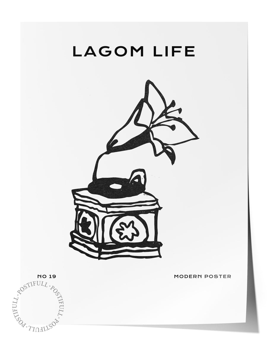 Farklı Tonlarda LAGOM LIFE Bohem & Boho Çerçevesiz Poster