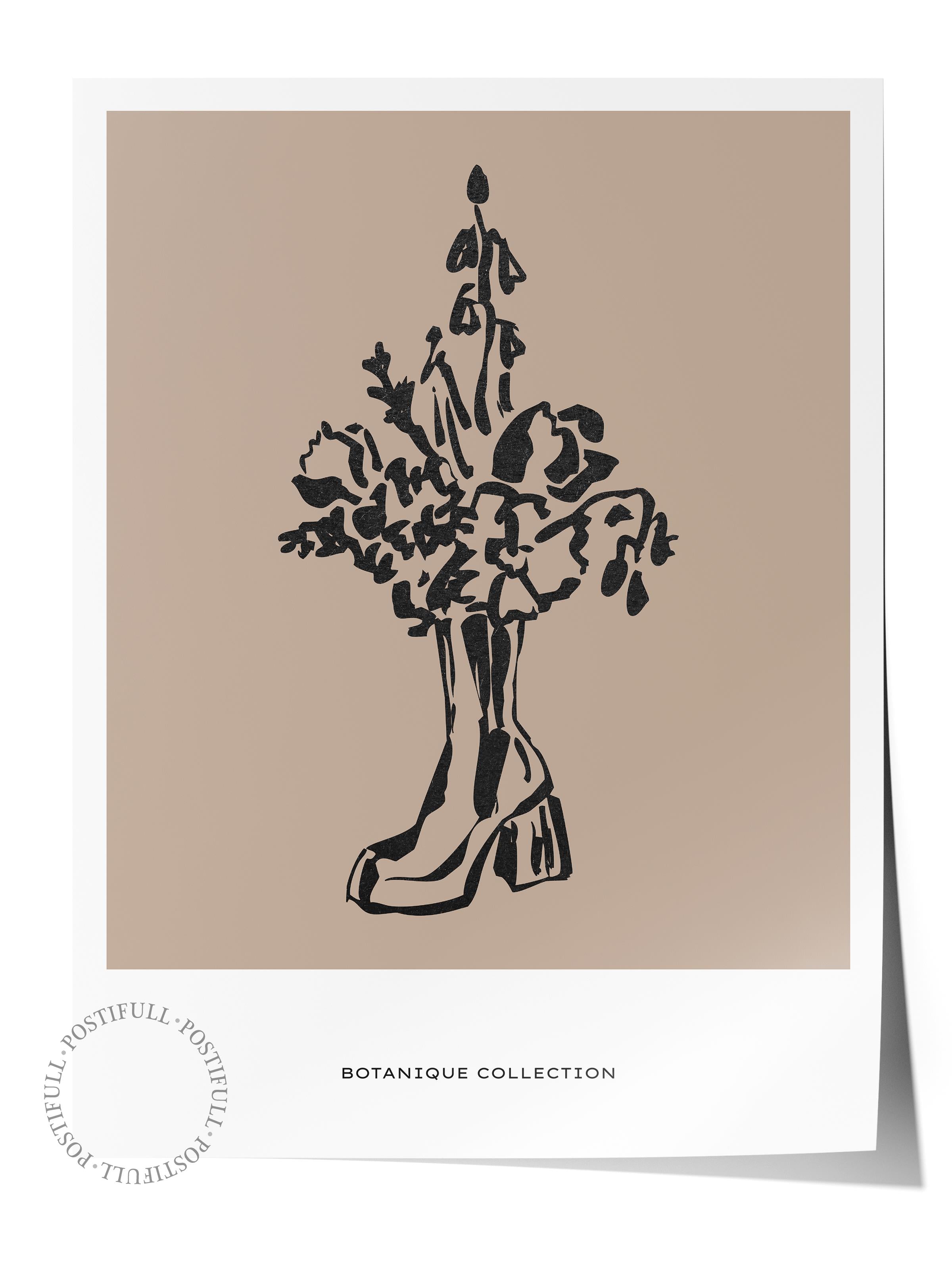 Soft Boho Çerçevesiz Duvar Posteri, İskandinav Temalı Poster - Salon, Mutfak ve Yatak Odası Dekoru