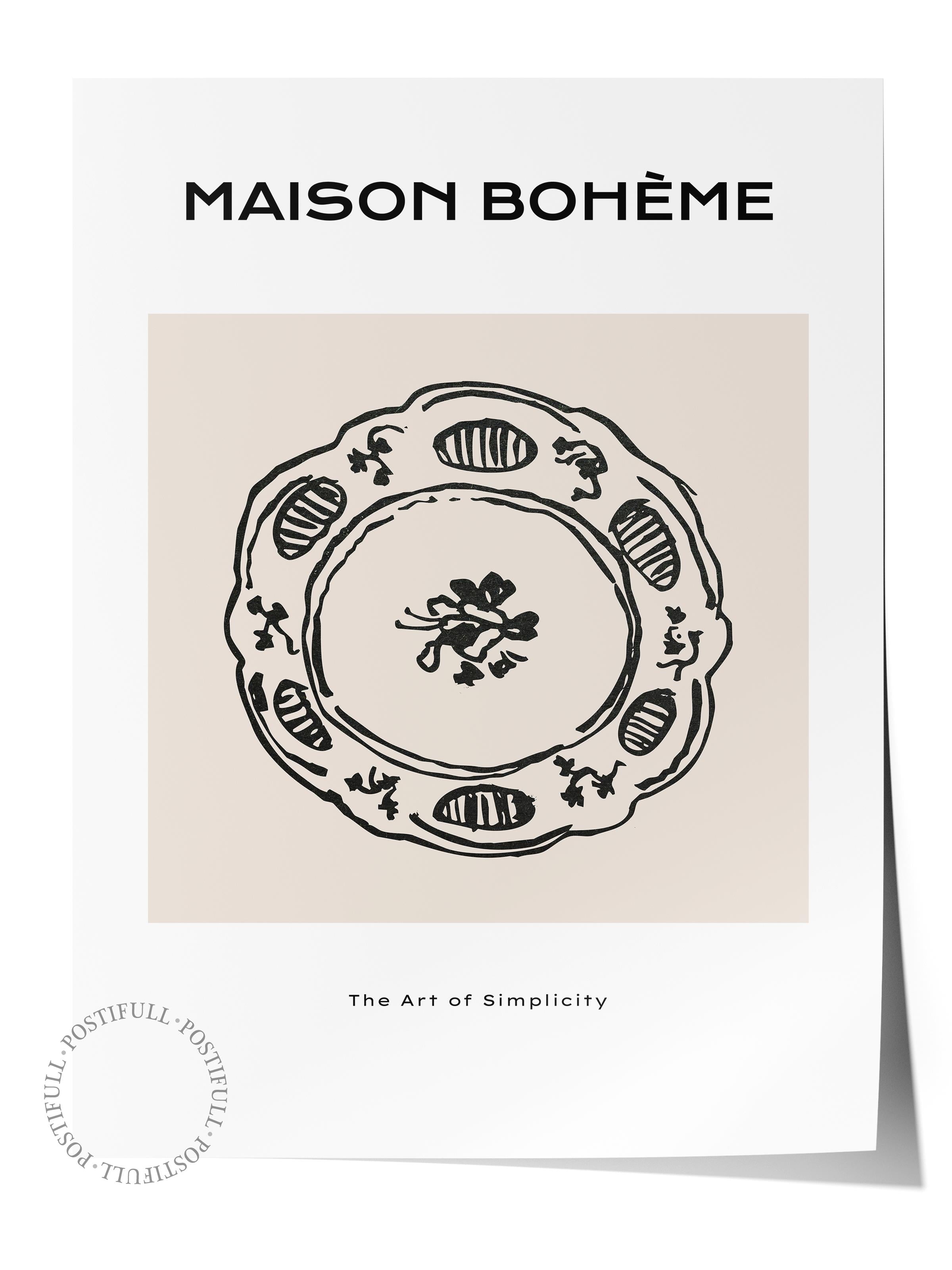 Soft Boho Çerçevesiz Duvar Posteri, İskandinav Temalı Poster - Salon, Mutfak ve Yatak Odası Dekoru