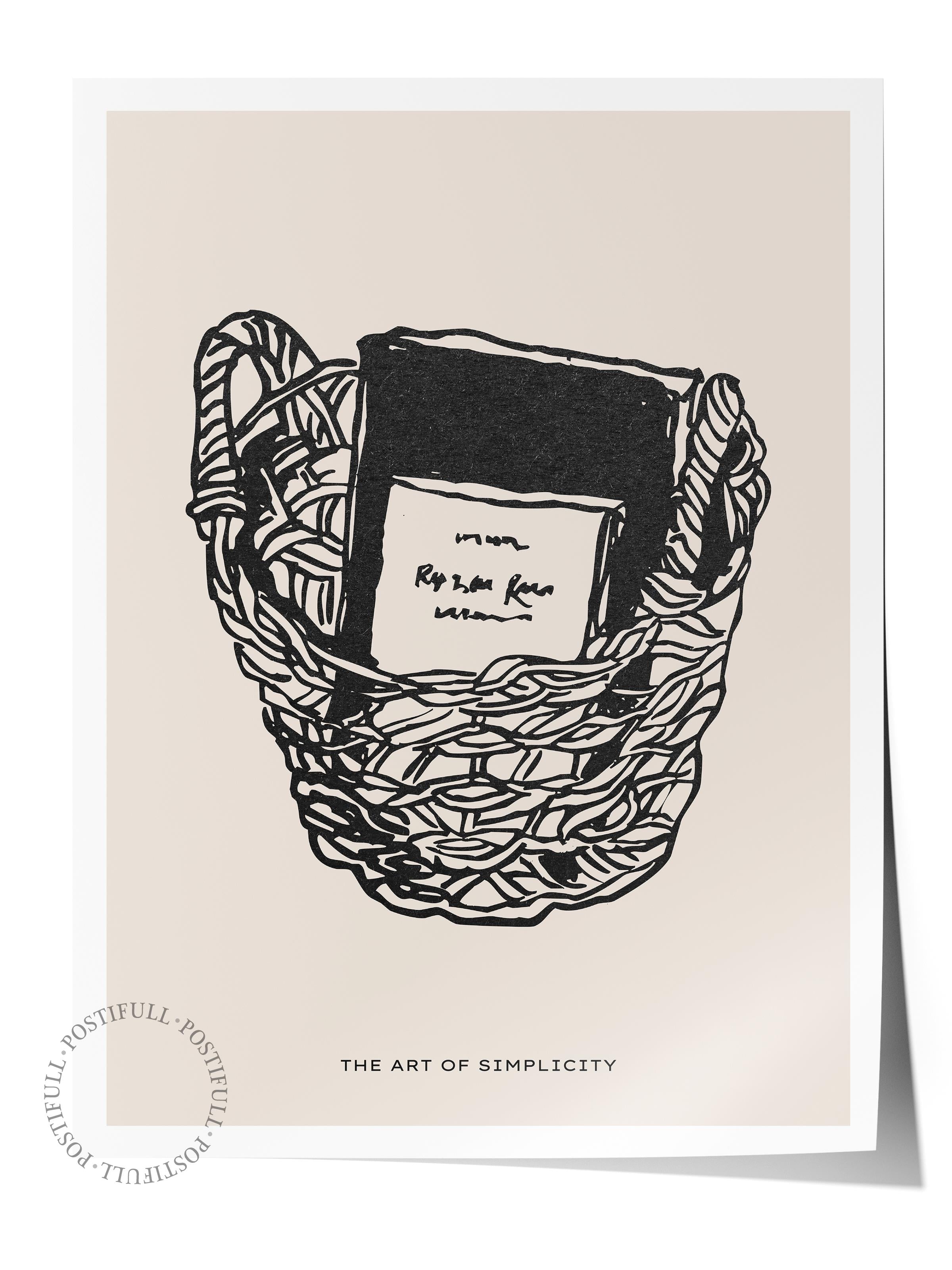 Soft Boho Çerçevesiz Duvar Posteri, İskandinav Temalı Poster - Salon, Mutfak ve Yatak Odası Dekoru