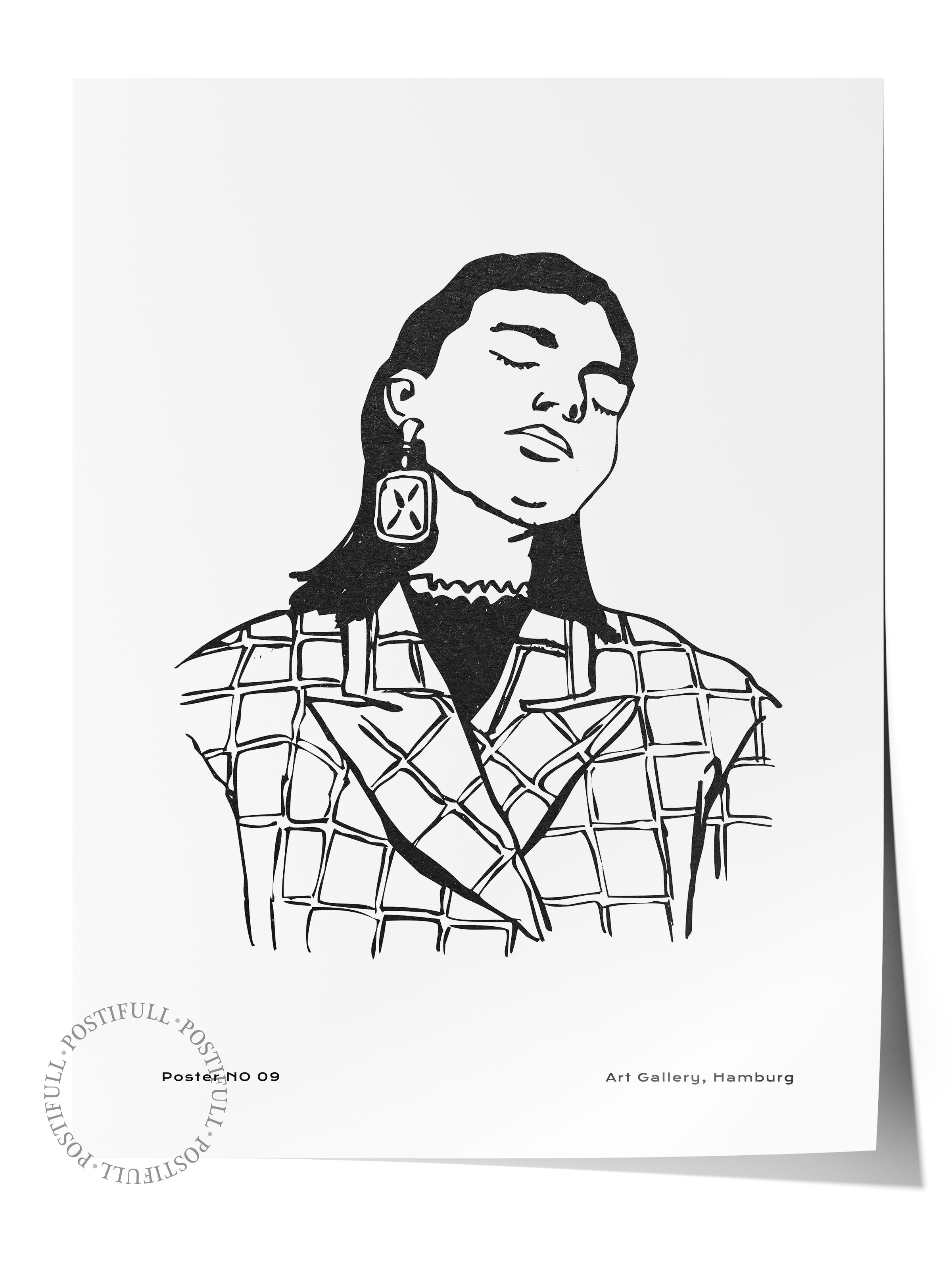 Soft Boho Çerçevesiz Duvar Posteri, İskandinav Temalı Poster - Salon, Mutfak ve Yatak Odası Dekoru