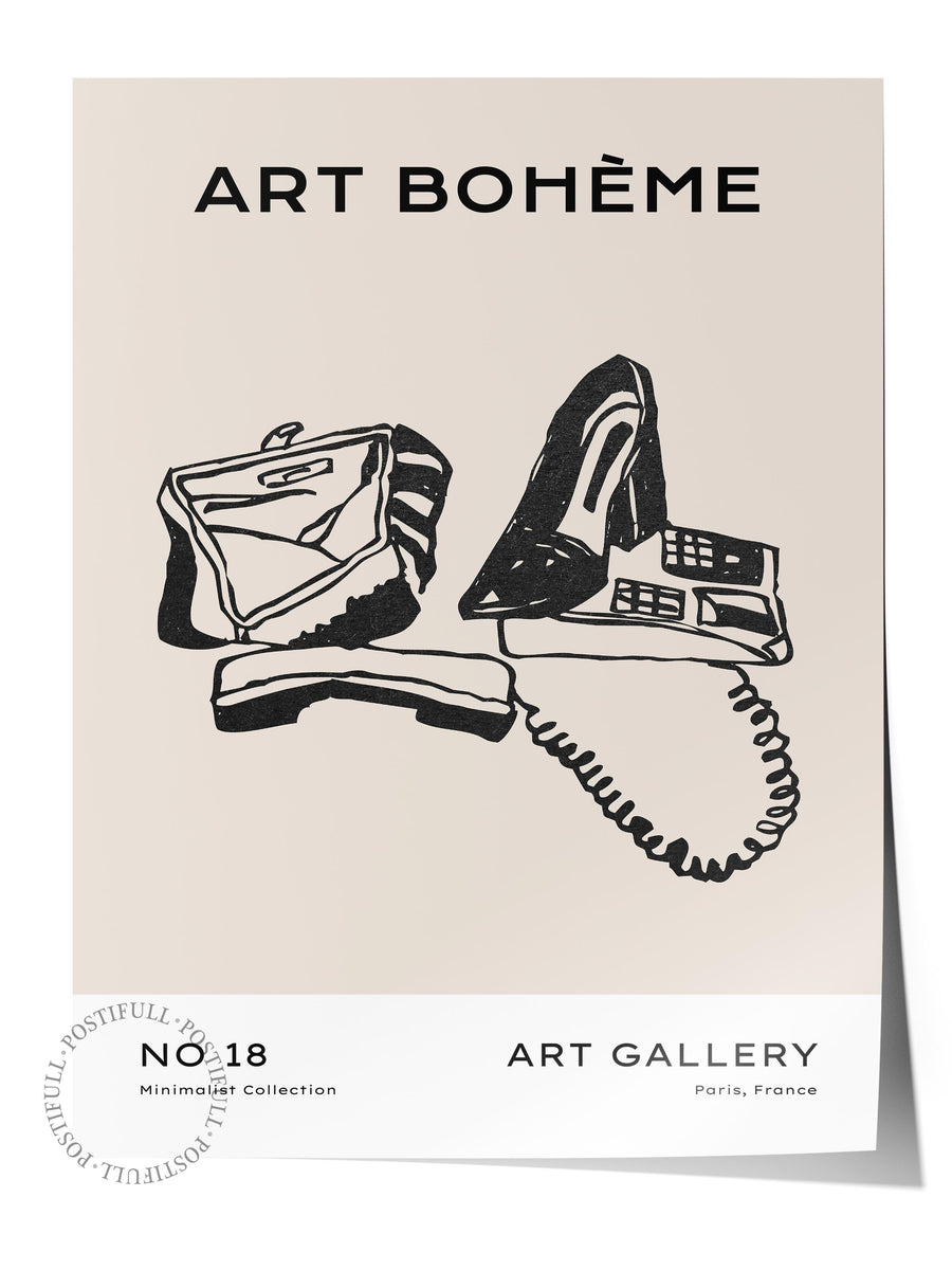 Farklı Tonlarda ART BOHÈME Bohem & Boho Çerçevesiz Poster