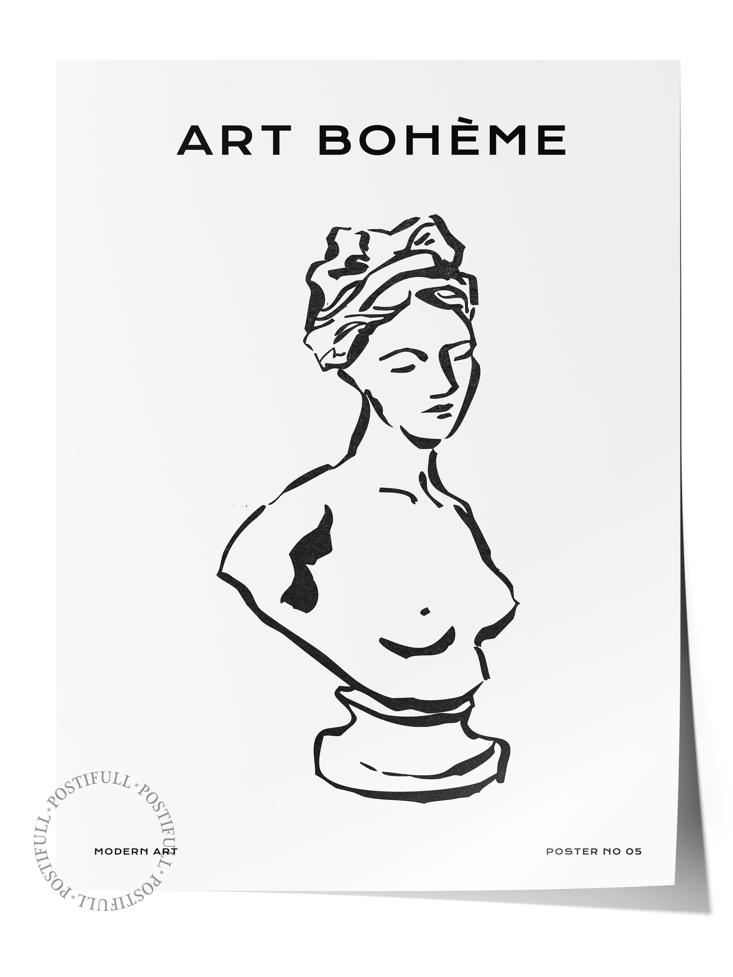 Soft Boho Çerçevesiz Duvar Posteri, İskandinav Temalı Poster - Salon, Mutfak ve Yatak Odası Dekoru