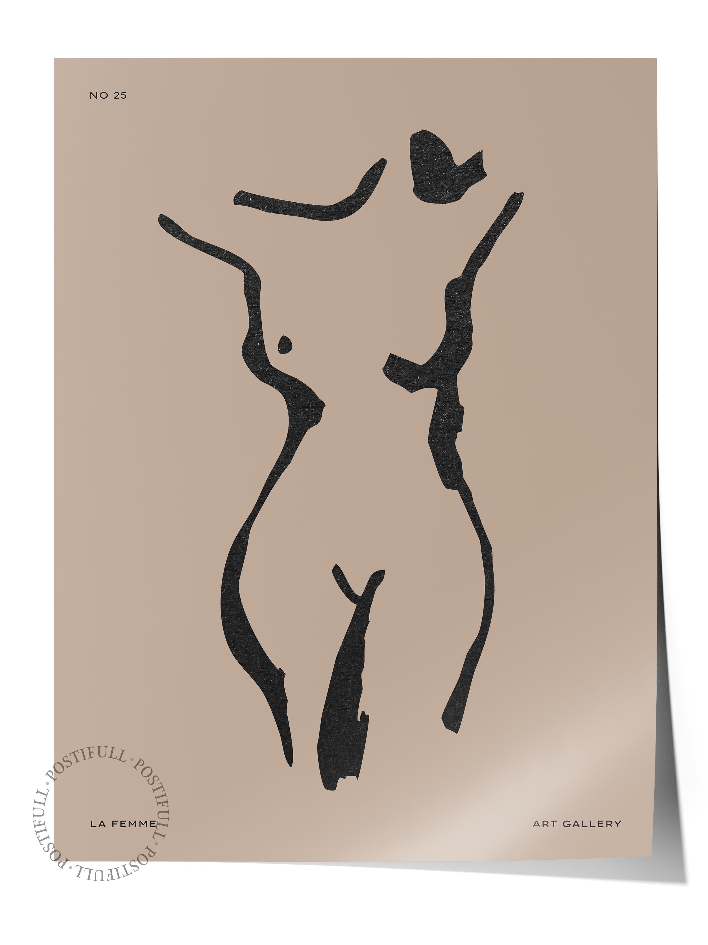 Soft Boho Çerçevesiz Duvar Posteri, İskandinav Temalı Poster - Salon, Mutfak ve Yatak Odası Dekoru