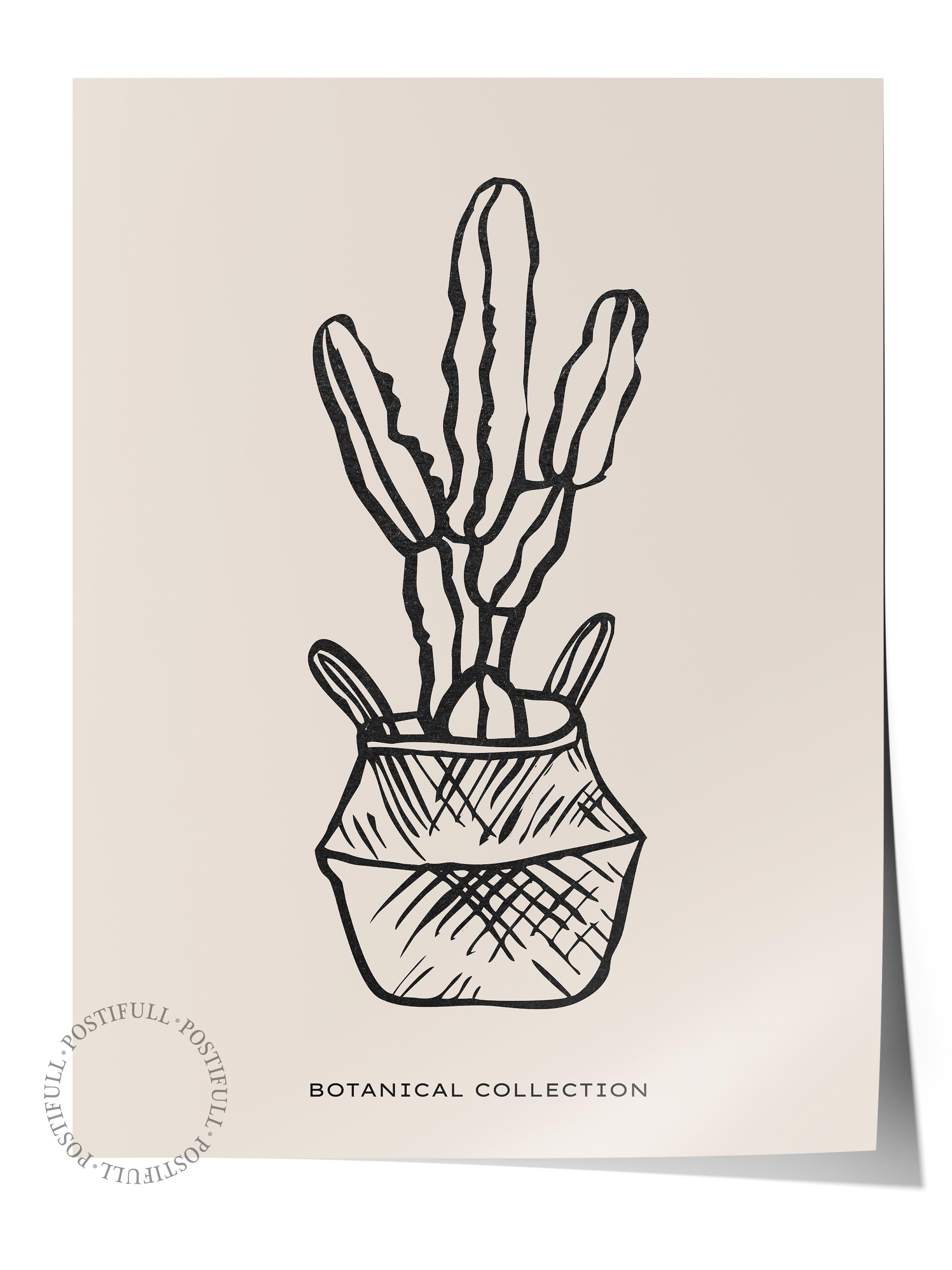 Soft Boho Çerçevesiz Duvar Posteri, İskandinav Temalı Poster - Salon, Mutfak ve Yatak Odası Dekoru