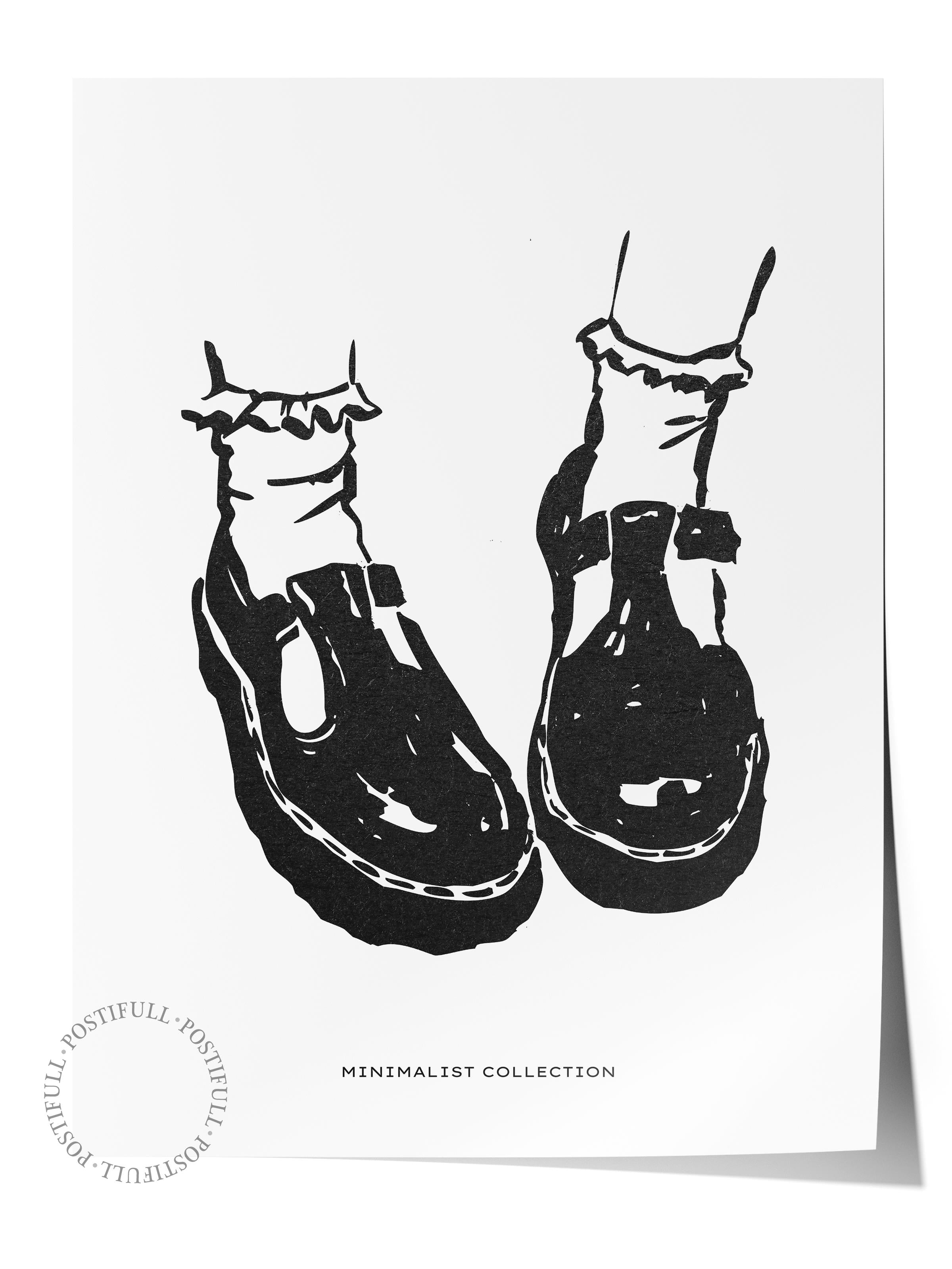 Soft Boho Çerçevesiz Duvar Posteri, İskandinav Temalı Poster - Salon, Mutfak ve Yatak Odası Dekoru