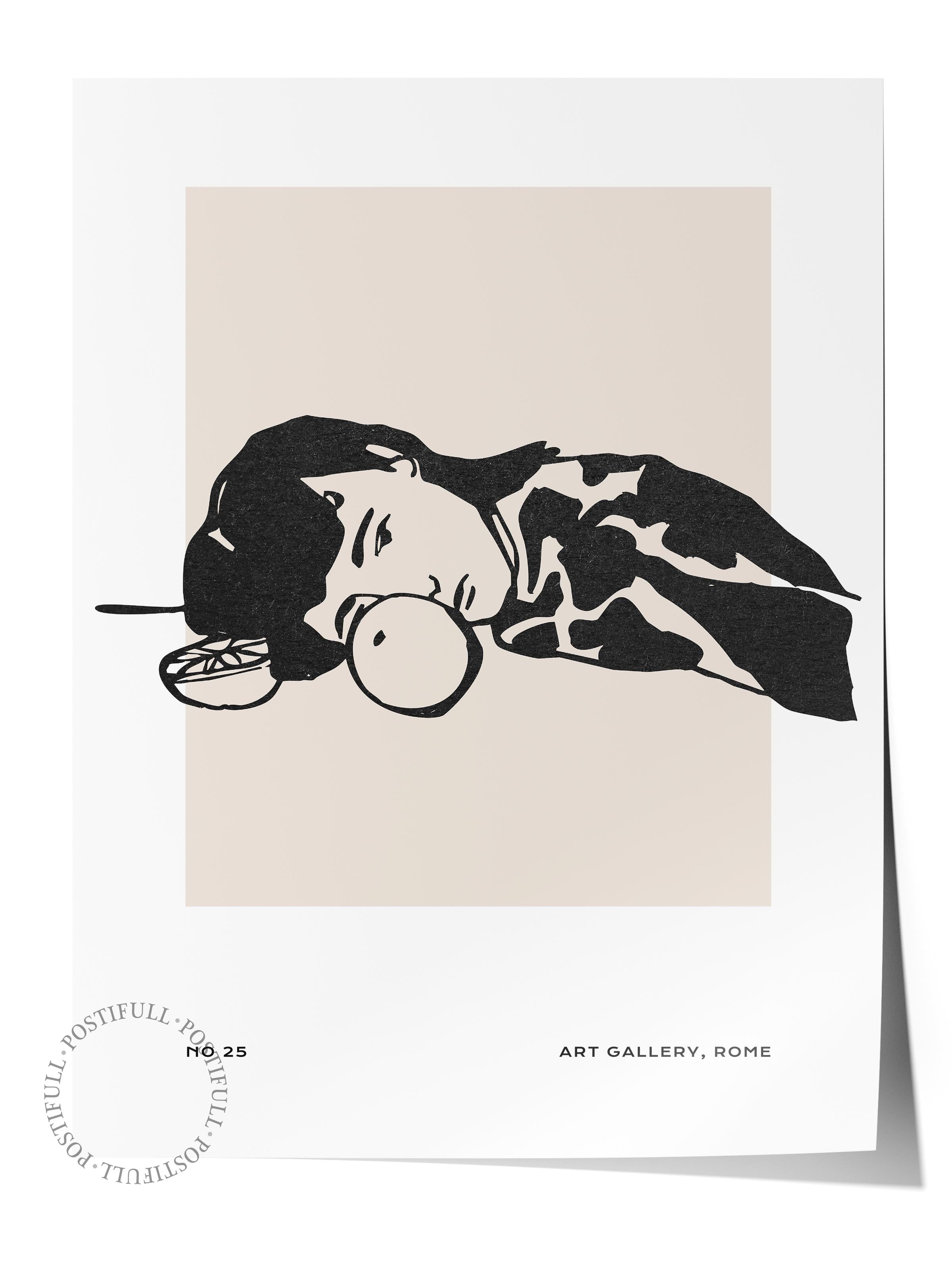 Soft Boho Çerçevesiz Duvar Posteri, İskandinav Temalı Poster - Salon, Mutfak ve Yatak Odası Dekoru