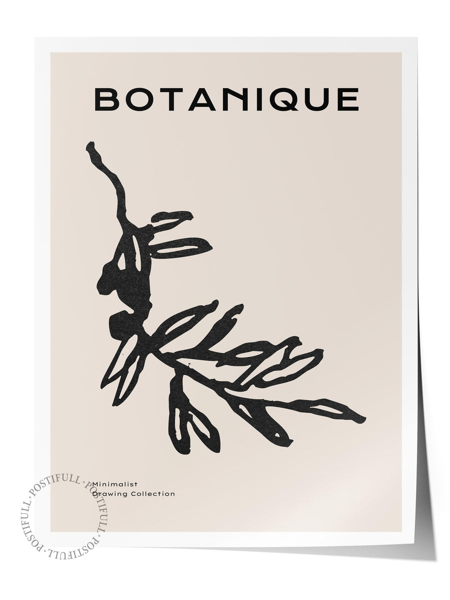 Farklı Tonlarda BOTANIQUE Bohem & Boho Çerçevesiz Poster