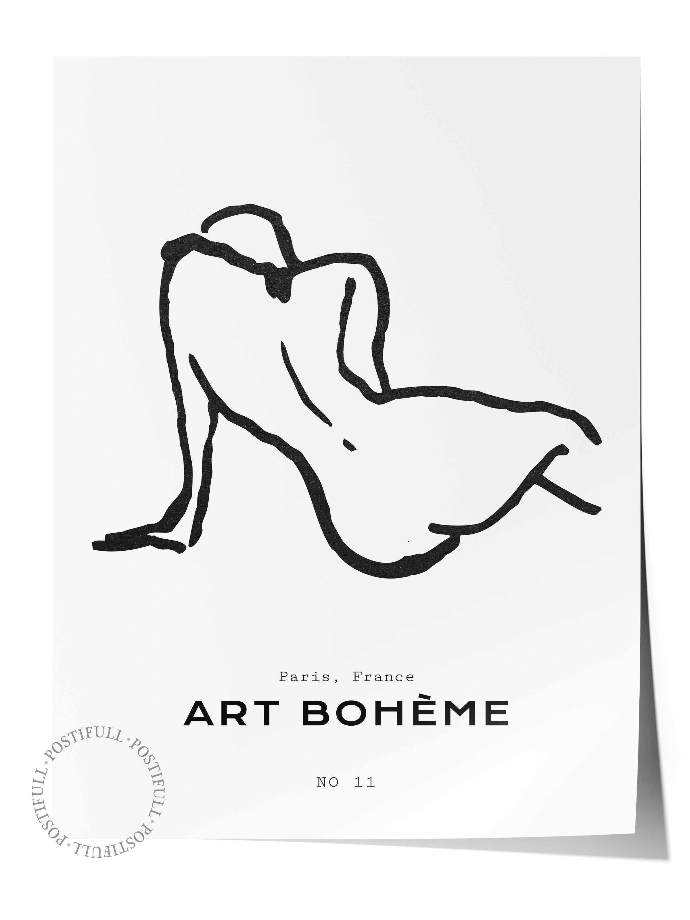 Soft Boho Çerçevesiz Duvar Posteri, İskandinav Temalı Poster - Salon, Mutfak ve Yatak Odası Dekoru