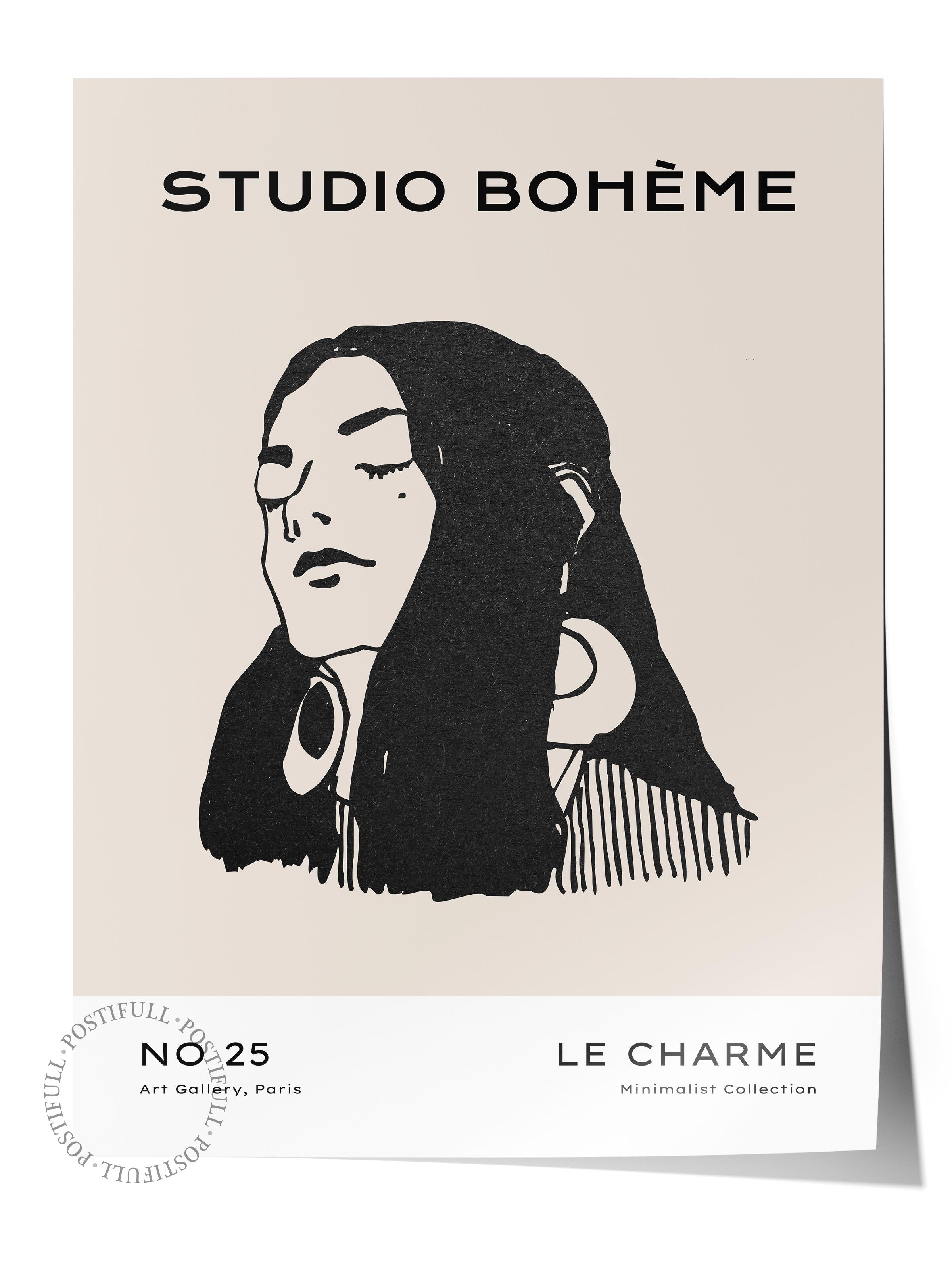 Soft Boho Çerçevesiz Duvar Posteri, İskandinav Temalı Poster - Salon, Mutfak ve Yatak Odası Dekoru