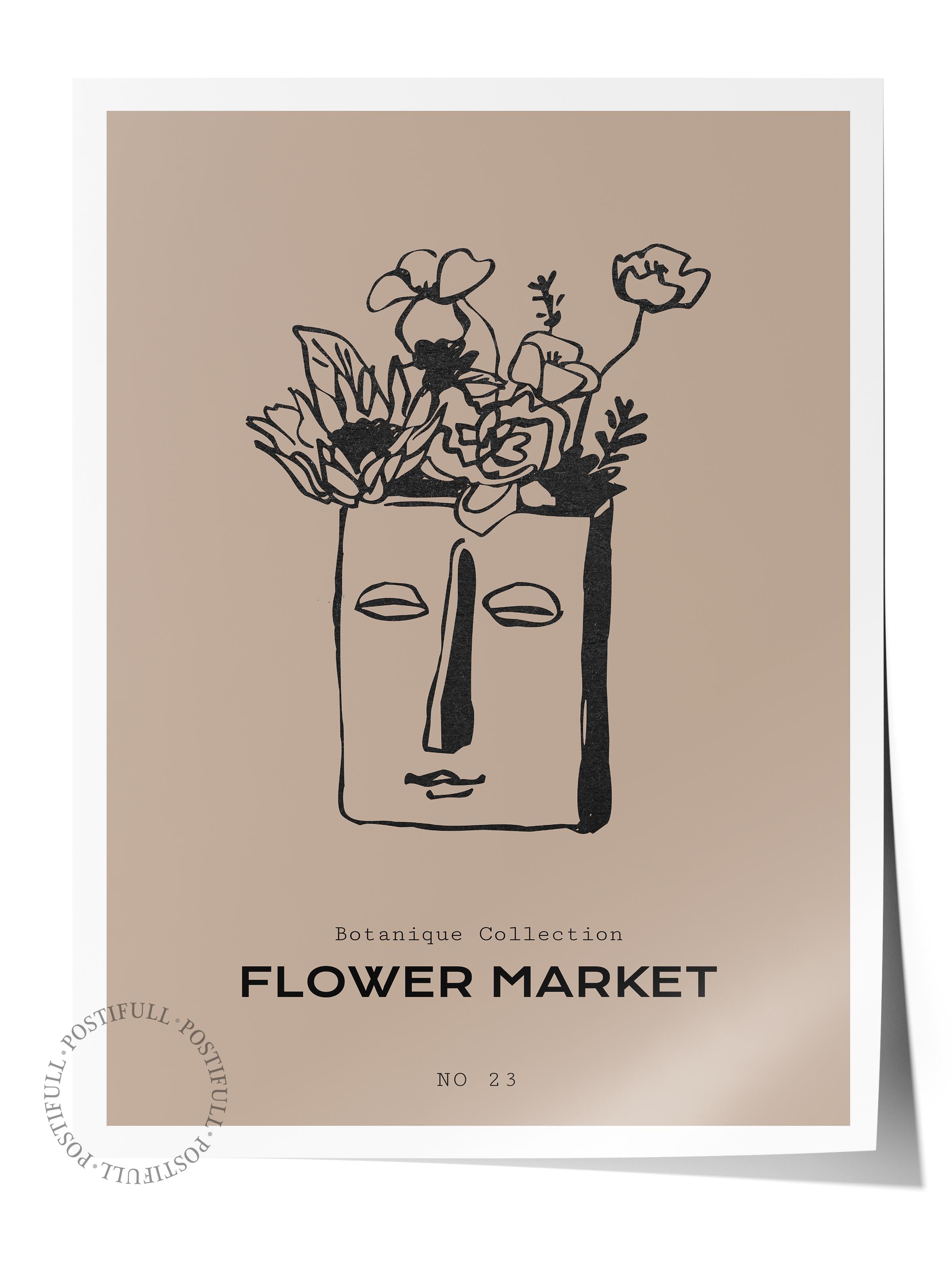 Soft Boho Çerçevesiz Duvar Posteri, İskandinav Temalı Poster - Salon, Mutfak ve Yatak Odası Dekoru