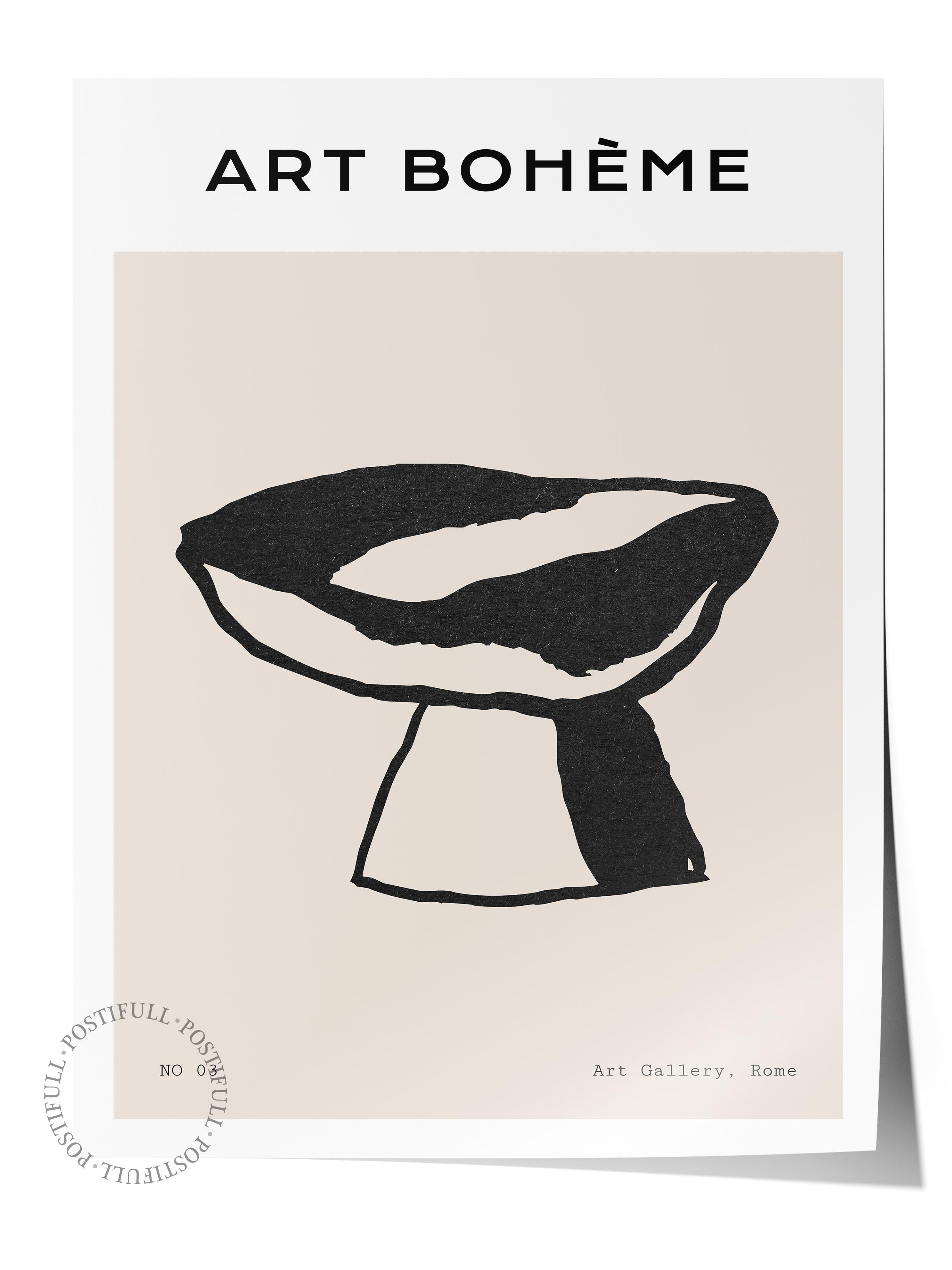 Soft Boho Çerçevesiz Duvar Posteri, İskandinav Temalı Poster - Salon, Mutfak ve Yatak Odası Dekoru