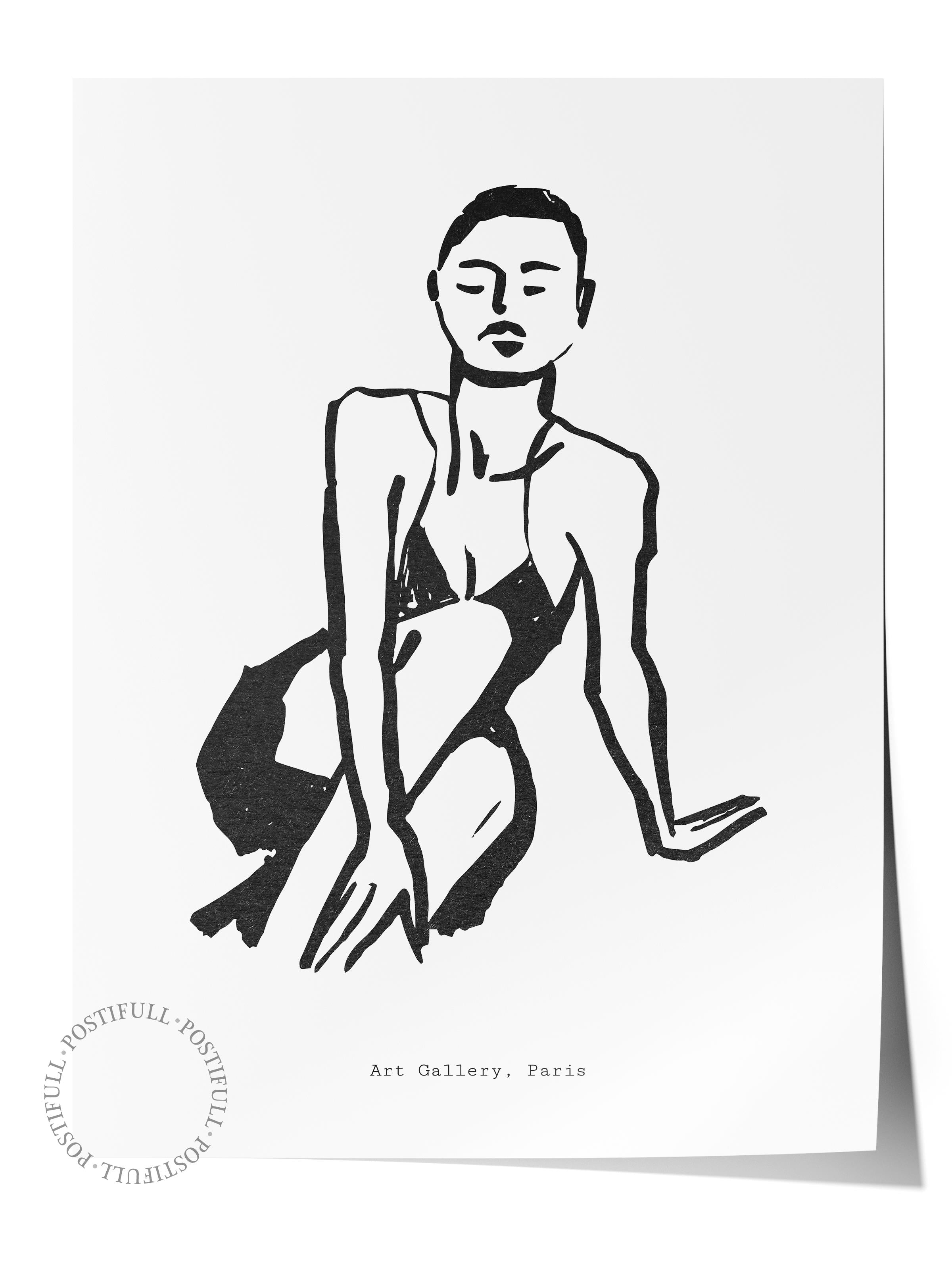 Soft Boho Çerçevesiz Duvar Posteri, İskandinav Temalı Poster - Salon, Mutfak ve Yatak Odası Dekoru