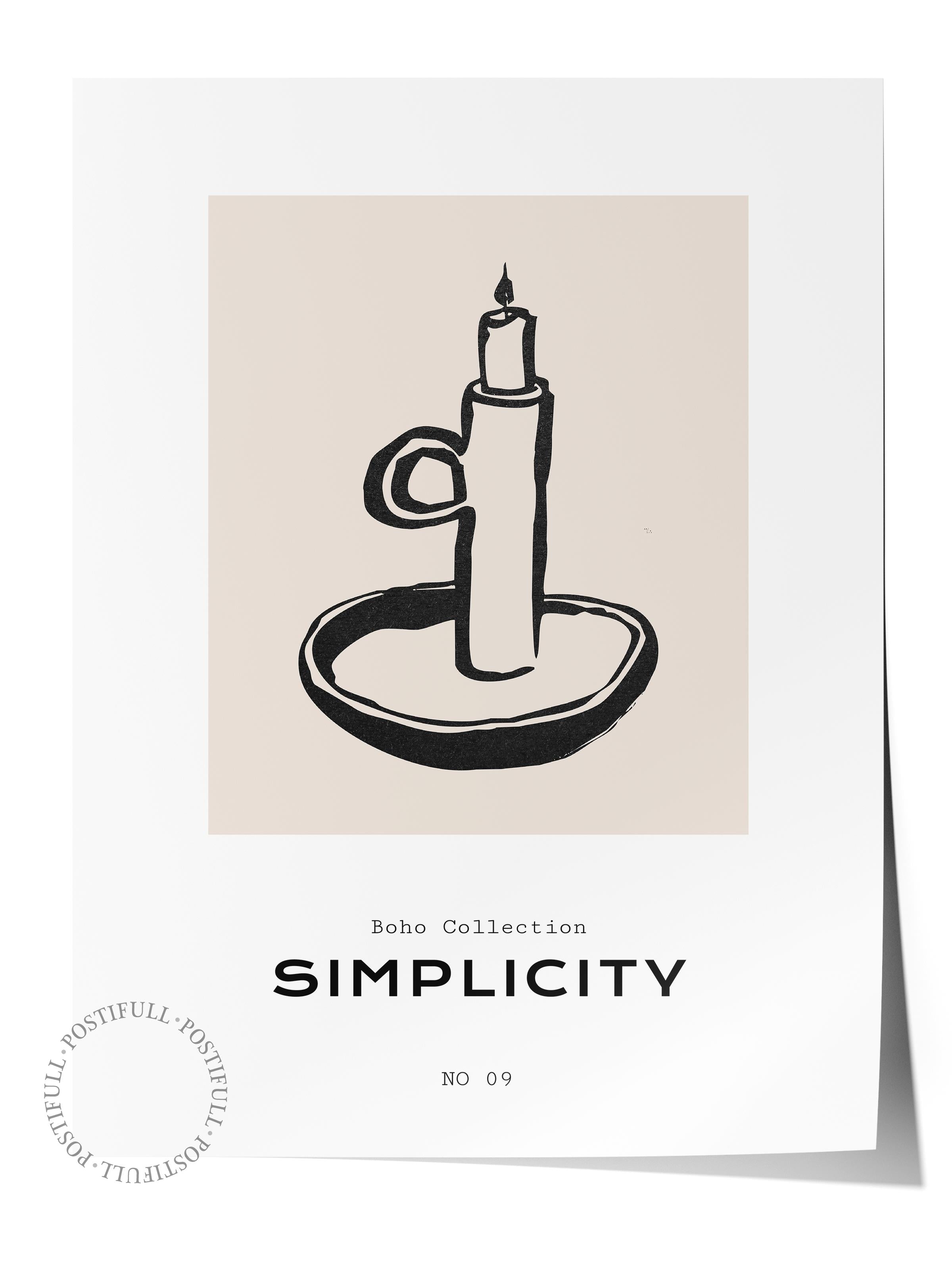 Soft Boho Çerçevesiz Duvar Posteri, İskandinav Temalı Poster - Salon, Mutfak ve Yatak Odası Dekoru