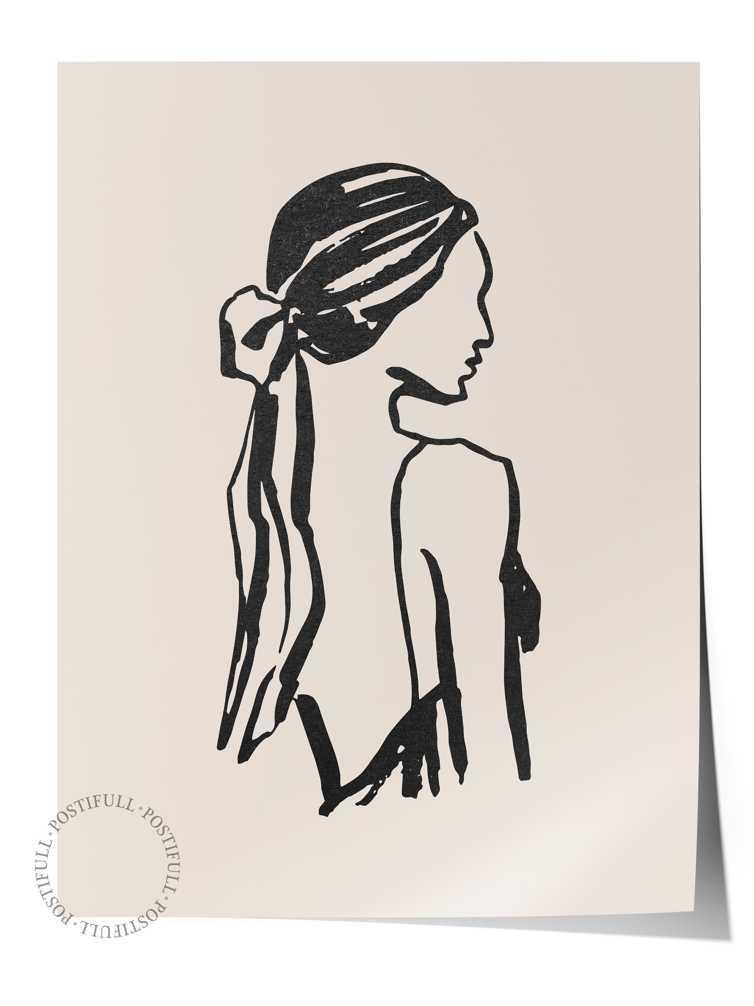 Soft Boho Çerçevesiz Duvar Posteri, İskandinav Temalı Poster - Salon, Mutfak ve Yatak Odası Dekoru