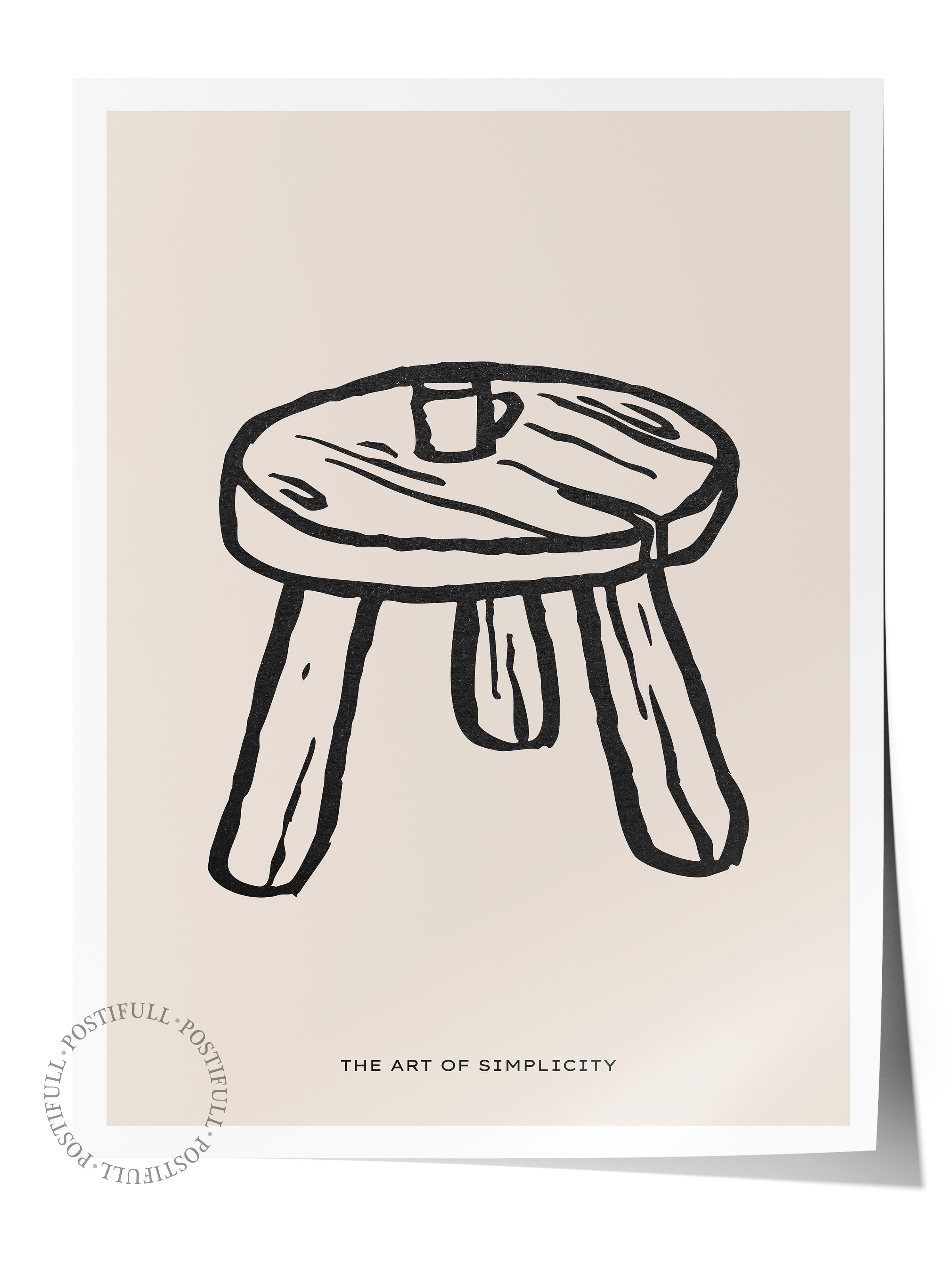 Soft Boho Çerçevesiz Duvar Posteri, İskandinav Temalı Poster - Salon, Mutfak ve Yatak Odası Dekoru