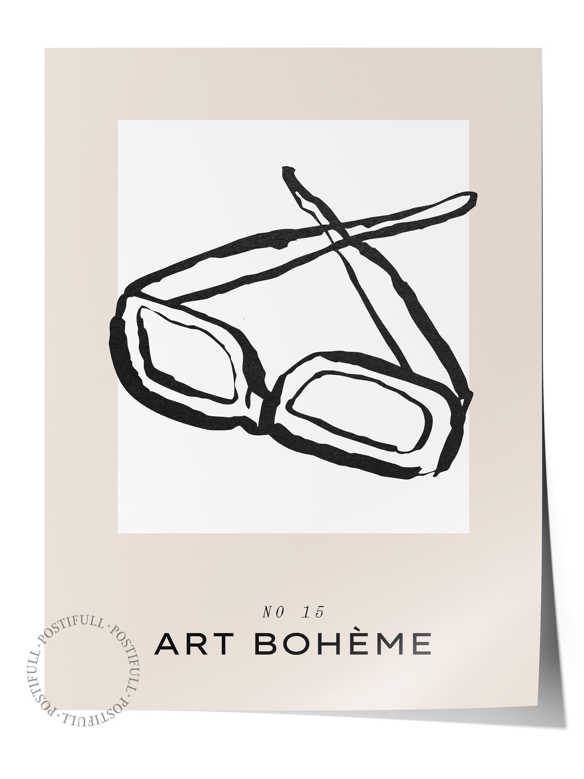 Soft Boho Çerçevesiz Duvar Posteri, İskandinav Temalı Poster - Salon, Mutfak ve Yatak Odası Dekoru