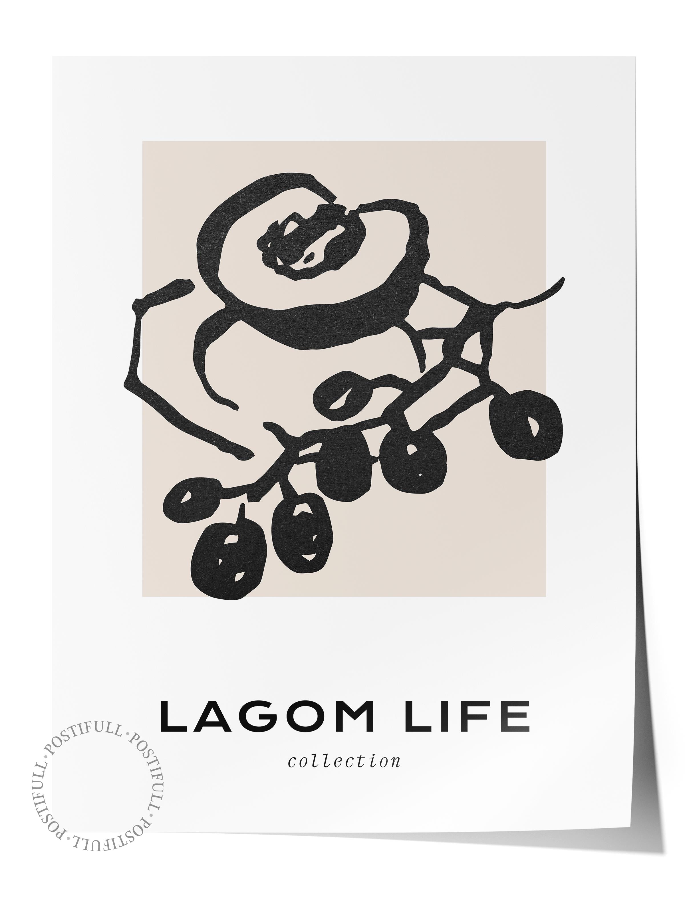 Soft Boho Çerçevesiz Duvar Posteri, İskandinav Temalı Poster - Salon, Mutfak ve Yatak Odası Dekoru