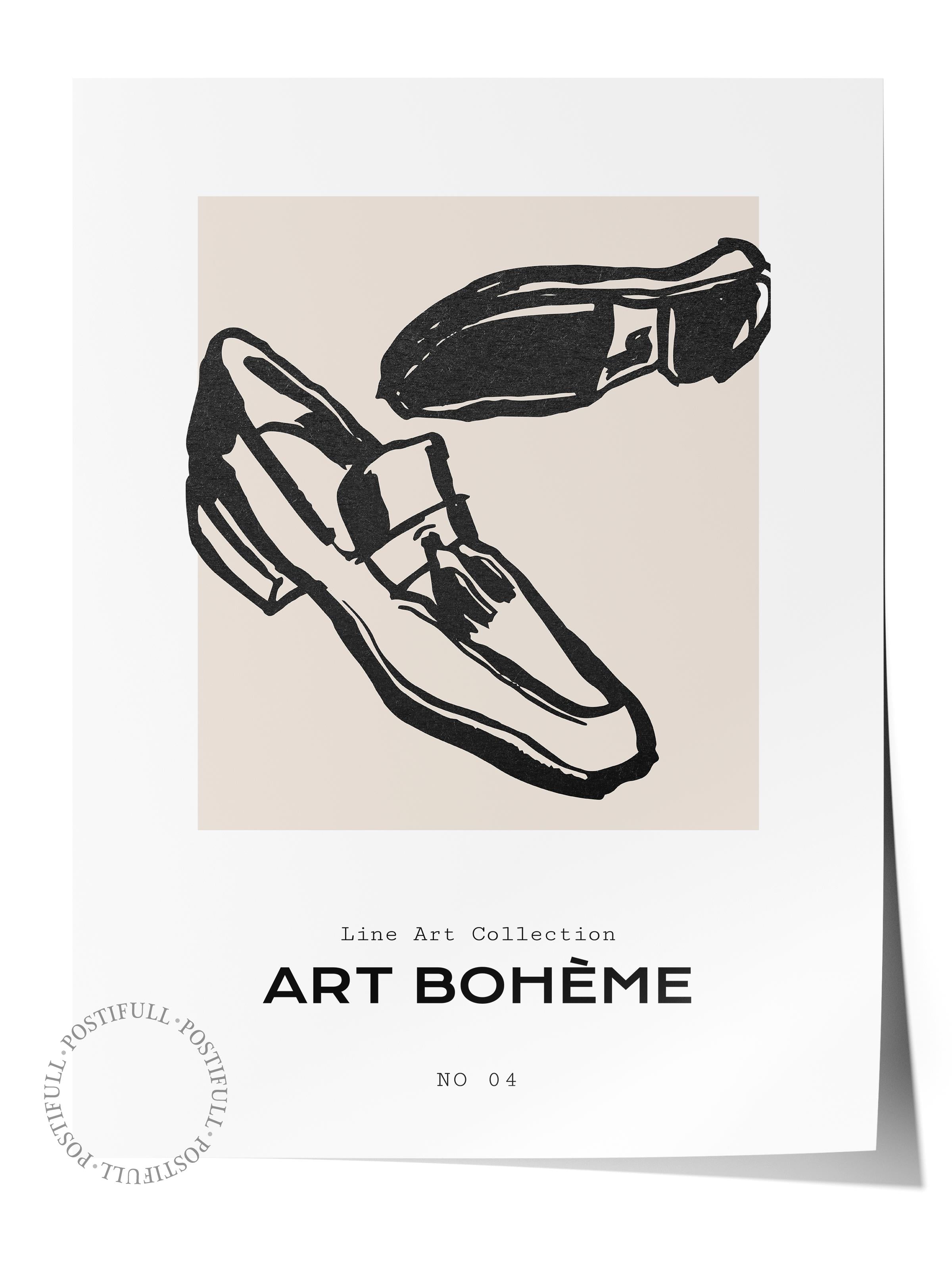 Soft Boho Çerçevesiz Duvar Posteri, İskandinav Temalı Poster - Salon, Mutfak ve Yatak Odası Dekoru