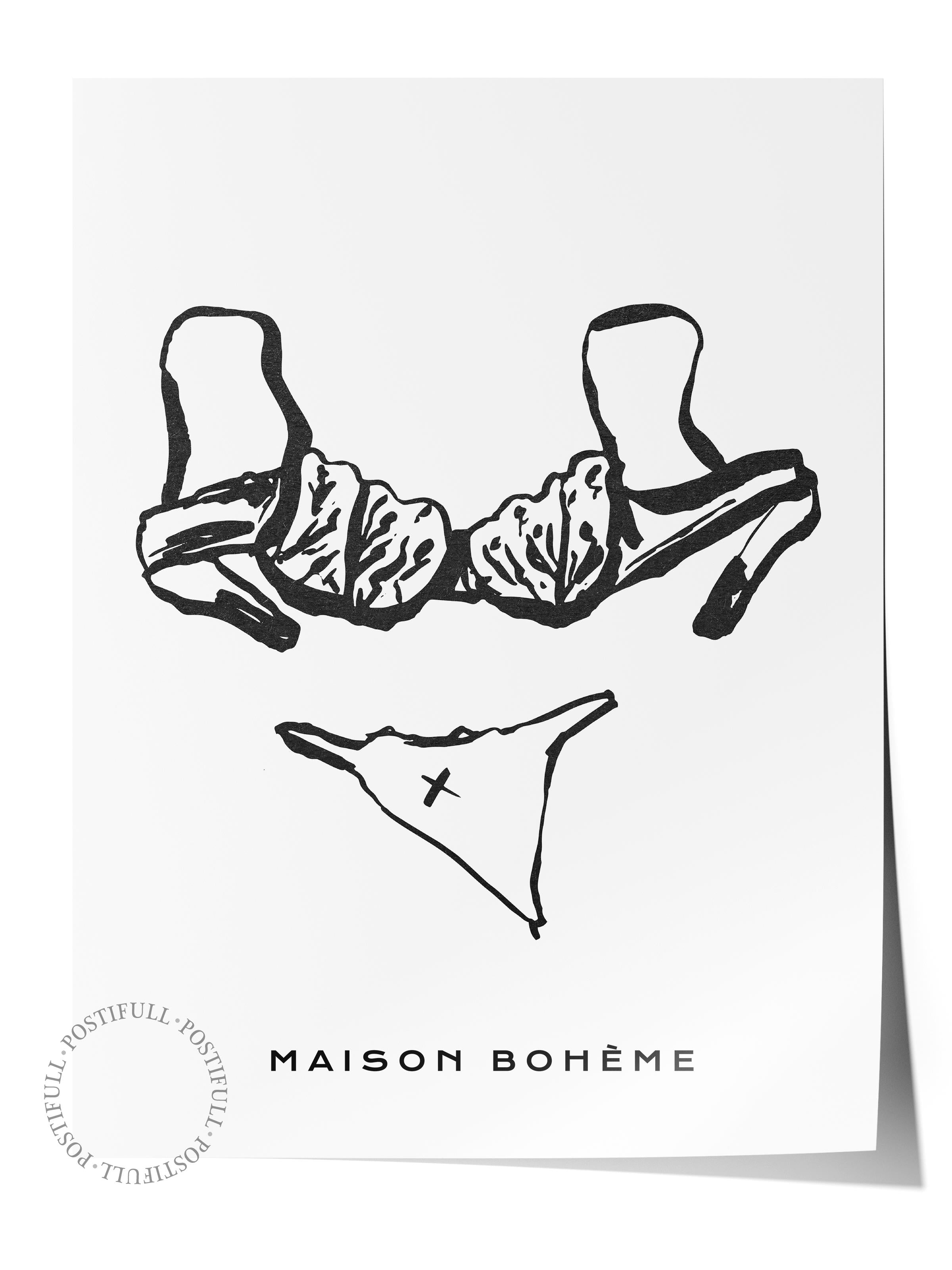 Soft Boho Çerçevesiz Duvar Posteri, İskandinav Temalı Poster - Salon, Mutfak ve Yatak Odası Dekoru