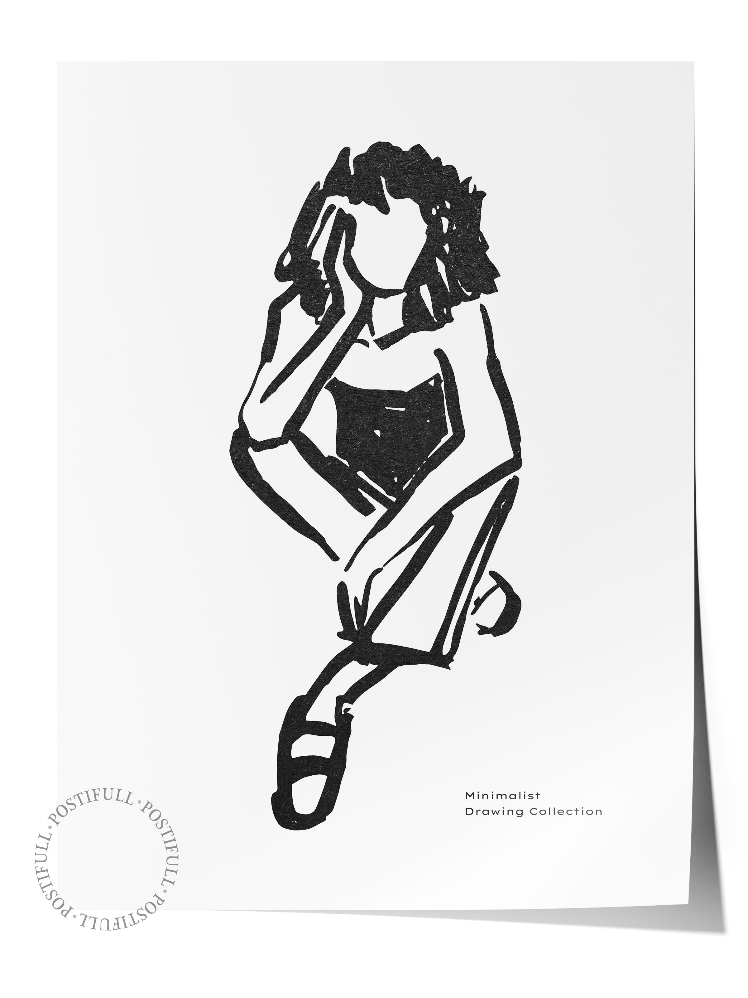 Soft Boho Çerçevesiz Duvar Posteri, İskandinav Temalı Poster - Salon, Mutfak ve Yatak Odası Dekoru