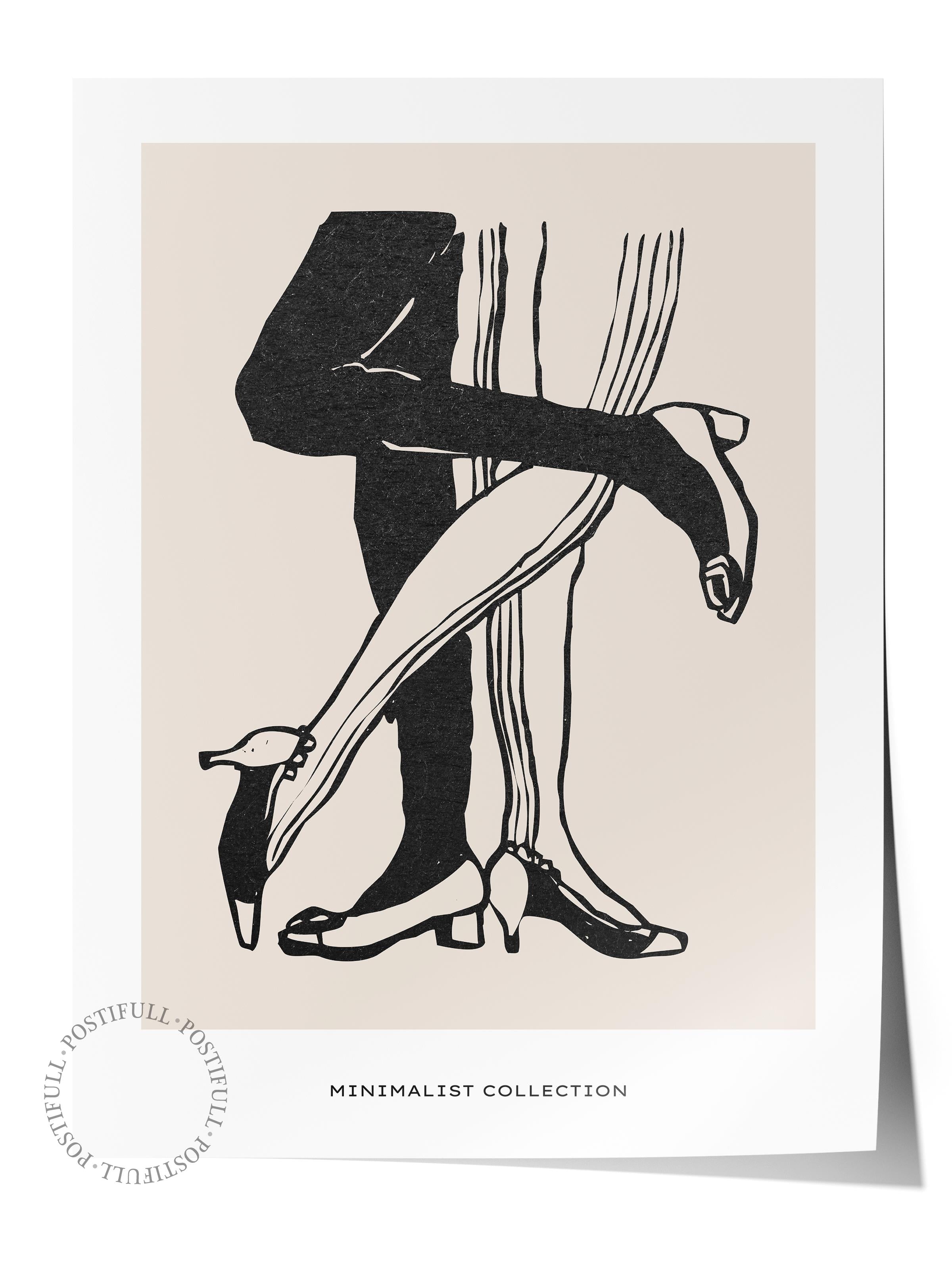 Soft Boho Çerçevesiz Duvar Posteri, İskandinav Temalı Poster - Salon, Mutfak ve Yatak Odası Dekoru