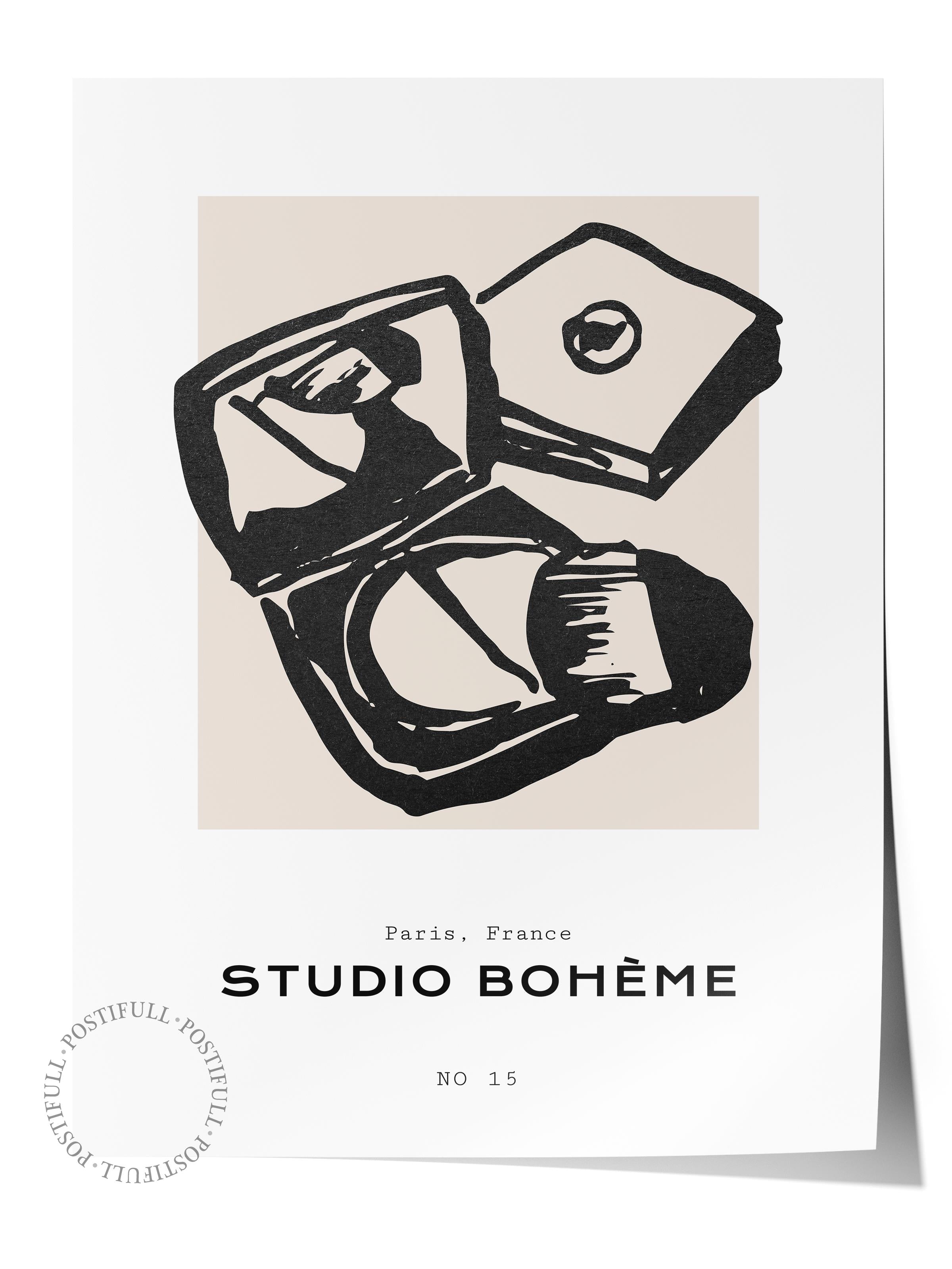 Soft Boho Çerçevesiz Duvar Posteri, İskandinav Temalı Poster - Salon, Mutfak ve Yatak Odası Dekoru