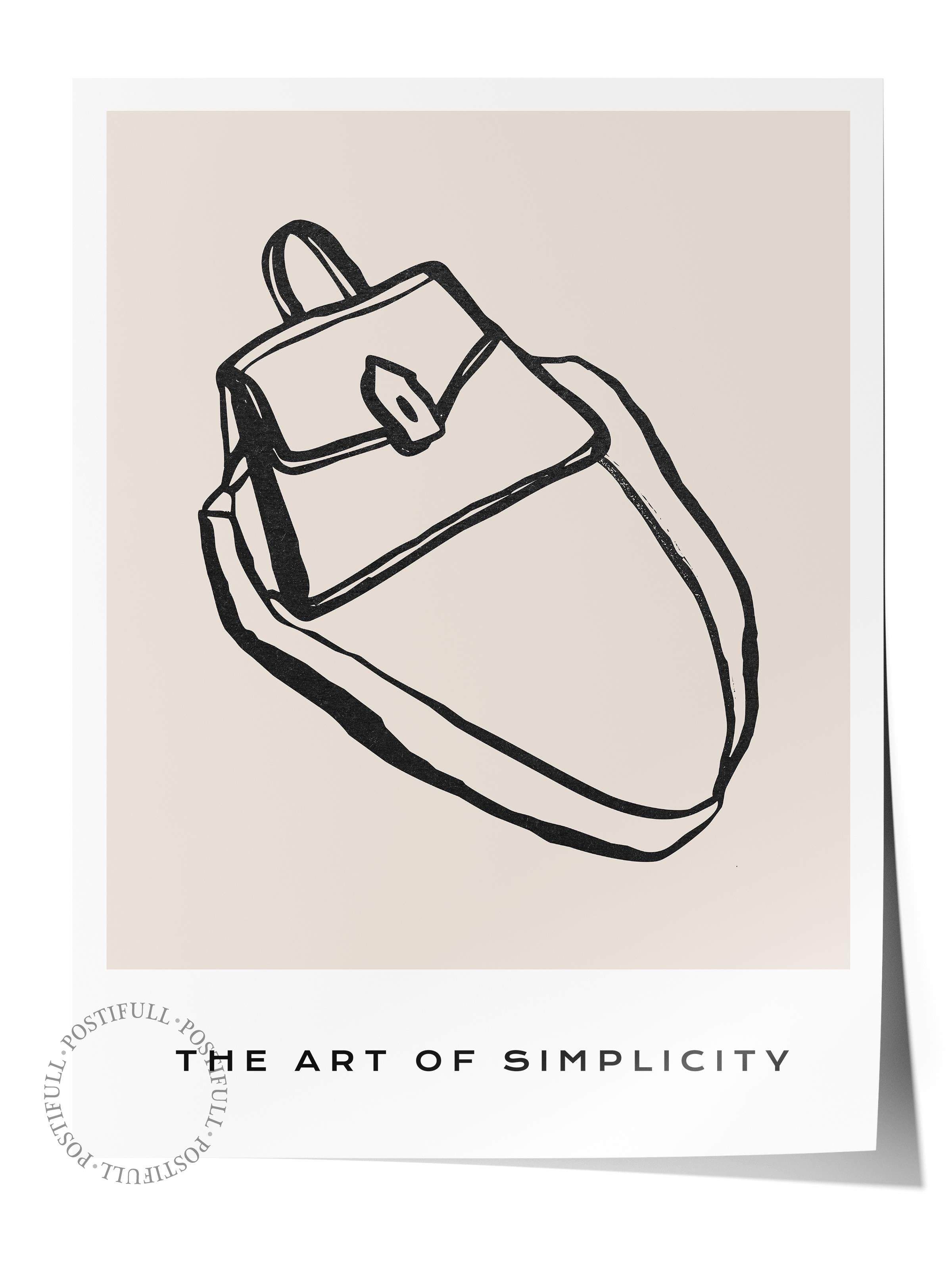 Soft Boho Çerçevesiz Duvar Posteri, İskandinav Temalı Poster - Salon, Mutfak ve Yatak Odası Dekoru