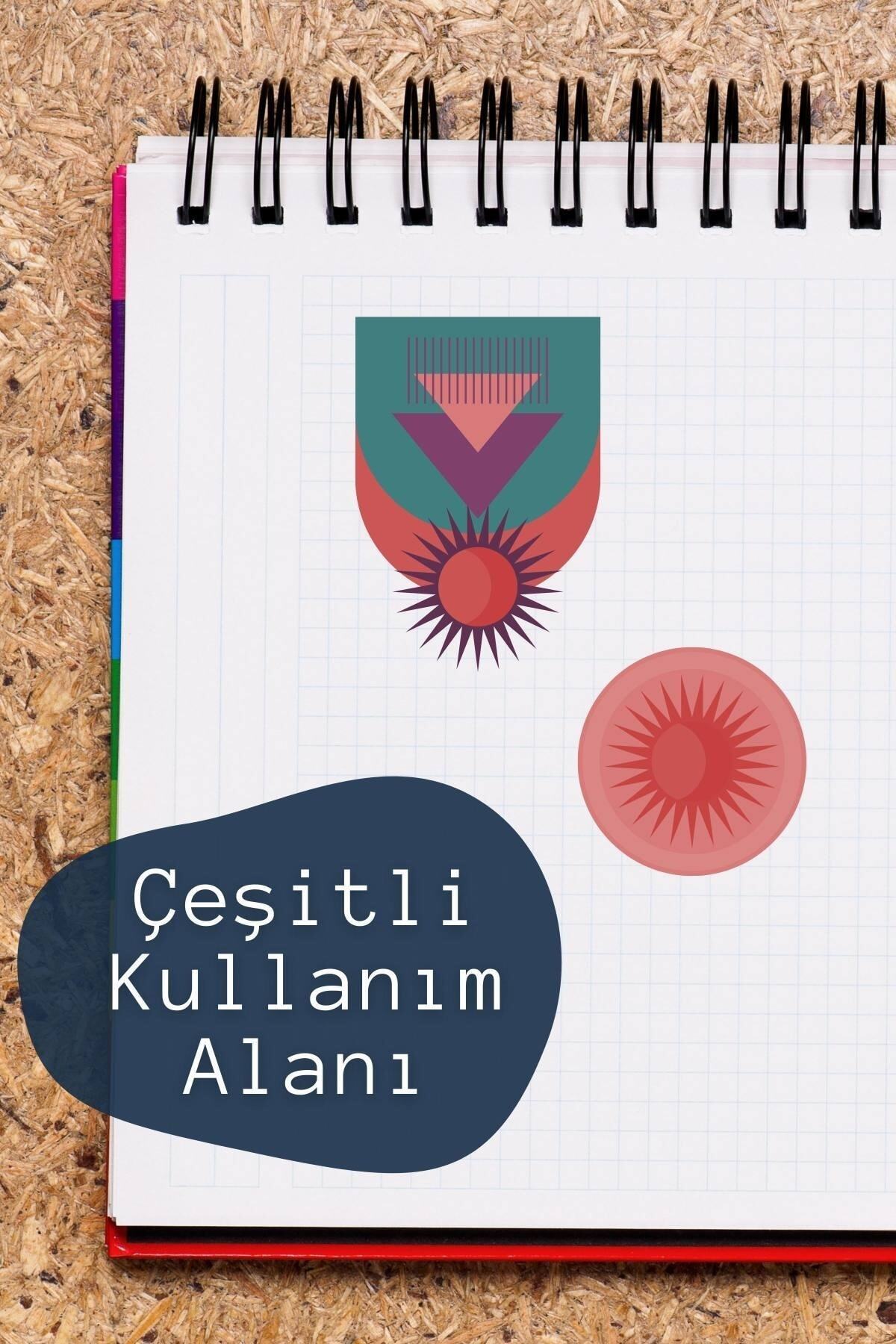 Soft Boho Temalı Sticker Seti - 10 Adet Etiket Seti- Telefon, Tablet, Defter Laptop Uyumlu Etiket