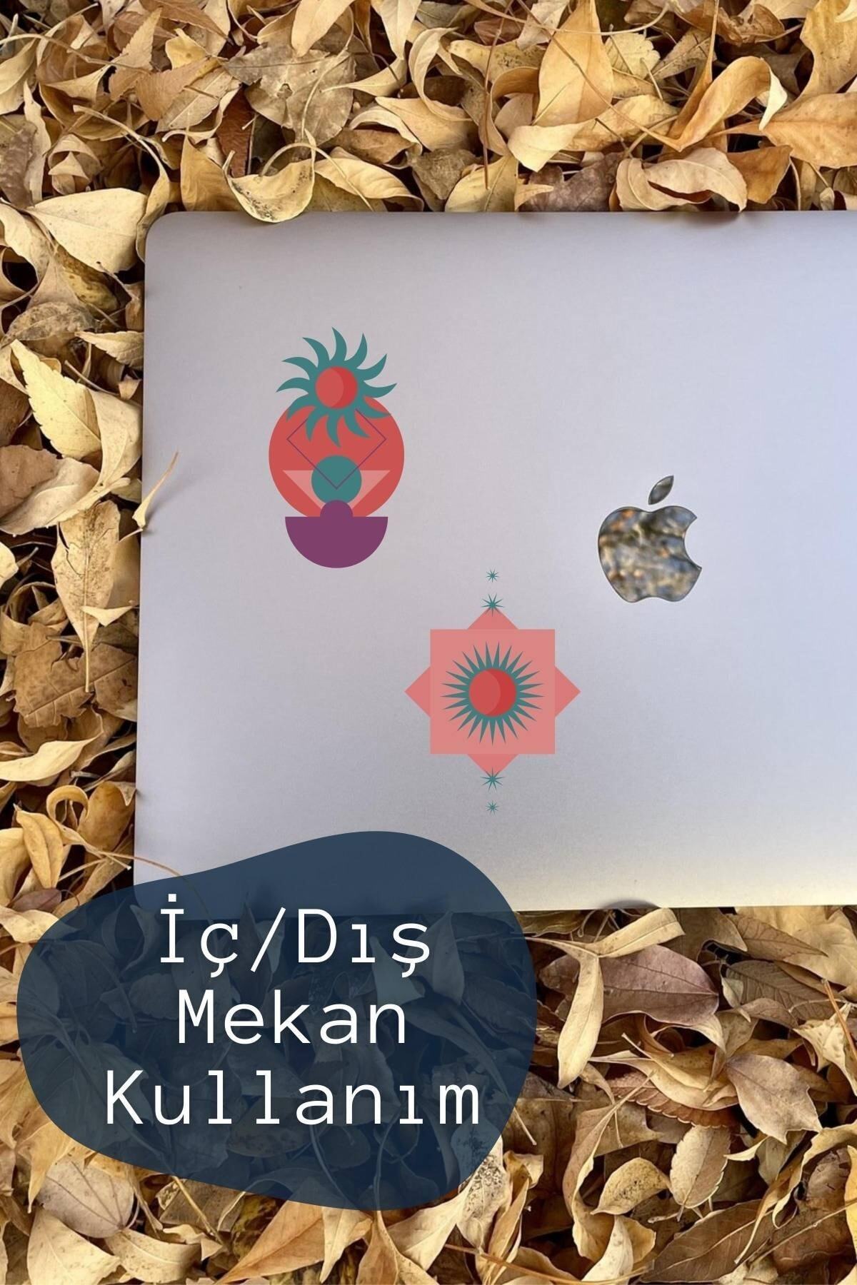 Soft Boho Temalı Sticker Seti - 10 Adet Etiket Seti- Telefon, Tablet, Defter Laptop Uyumlu Etiket