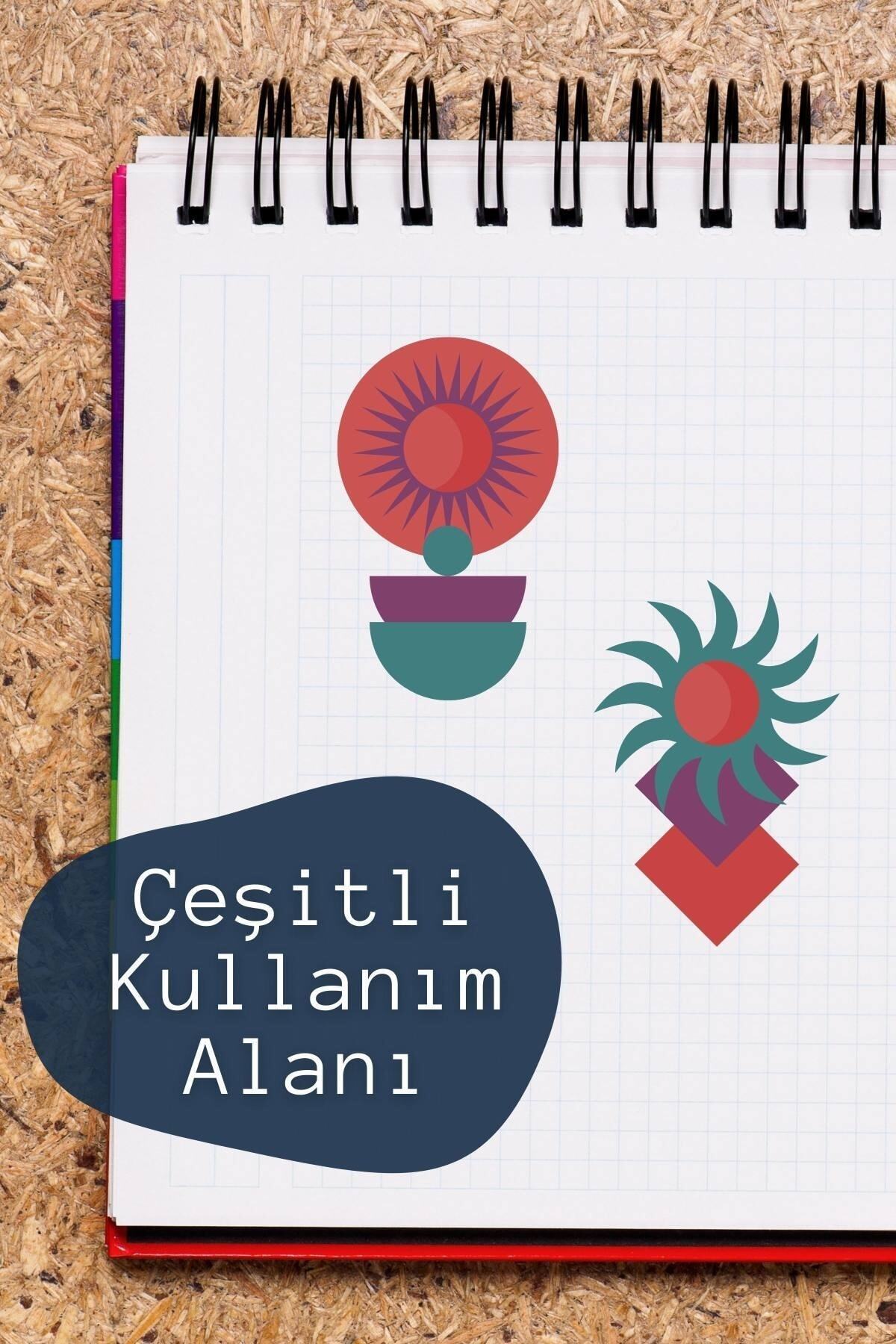 Soft Boho Temalı Sticker Seti - 10 Adet Etiket Seti- Telefon, Tablet, Defter Laptop Uyumlu Etiket