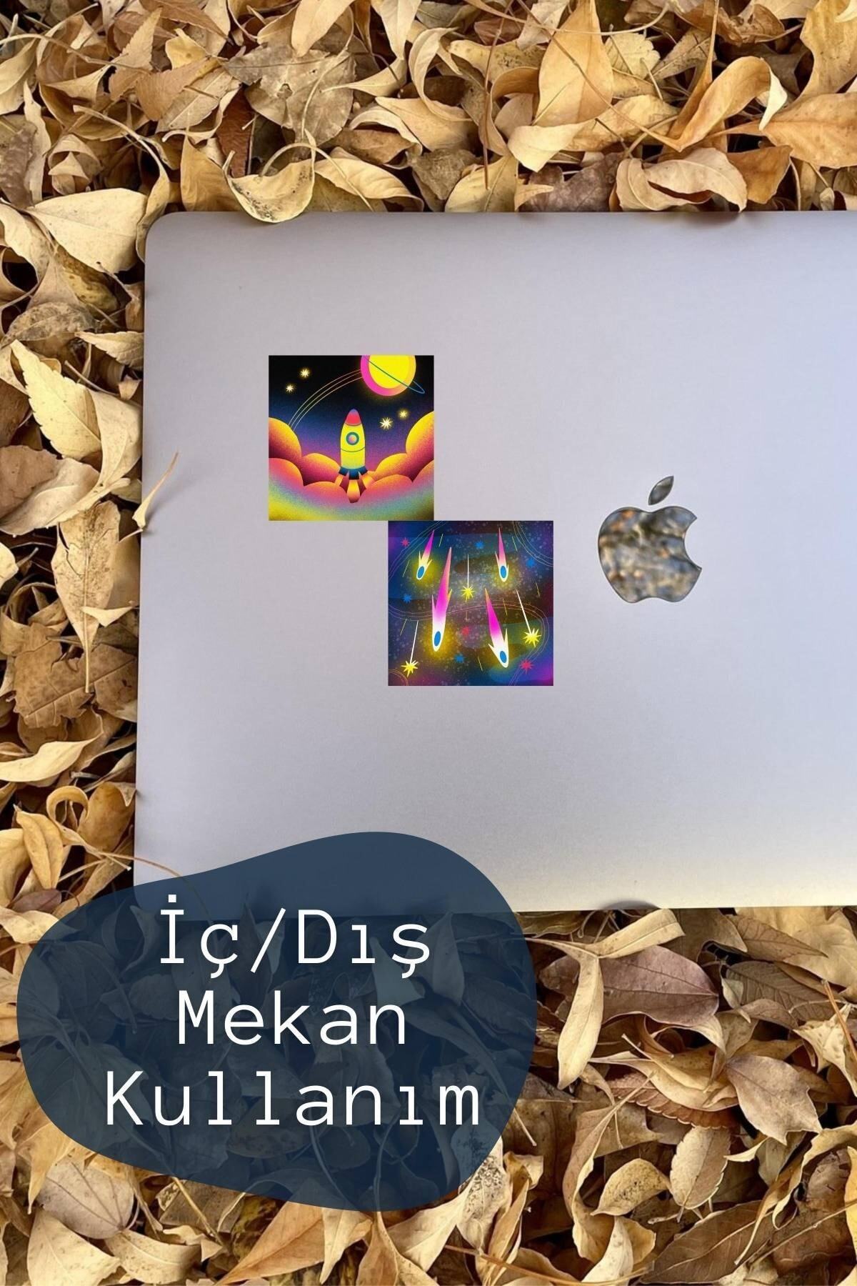 Sticker Seti - 12 Adet Etiket Seti- Telefon, Tablet, Defter Laptop Uyumlu Etiket